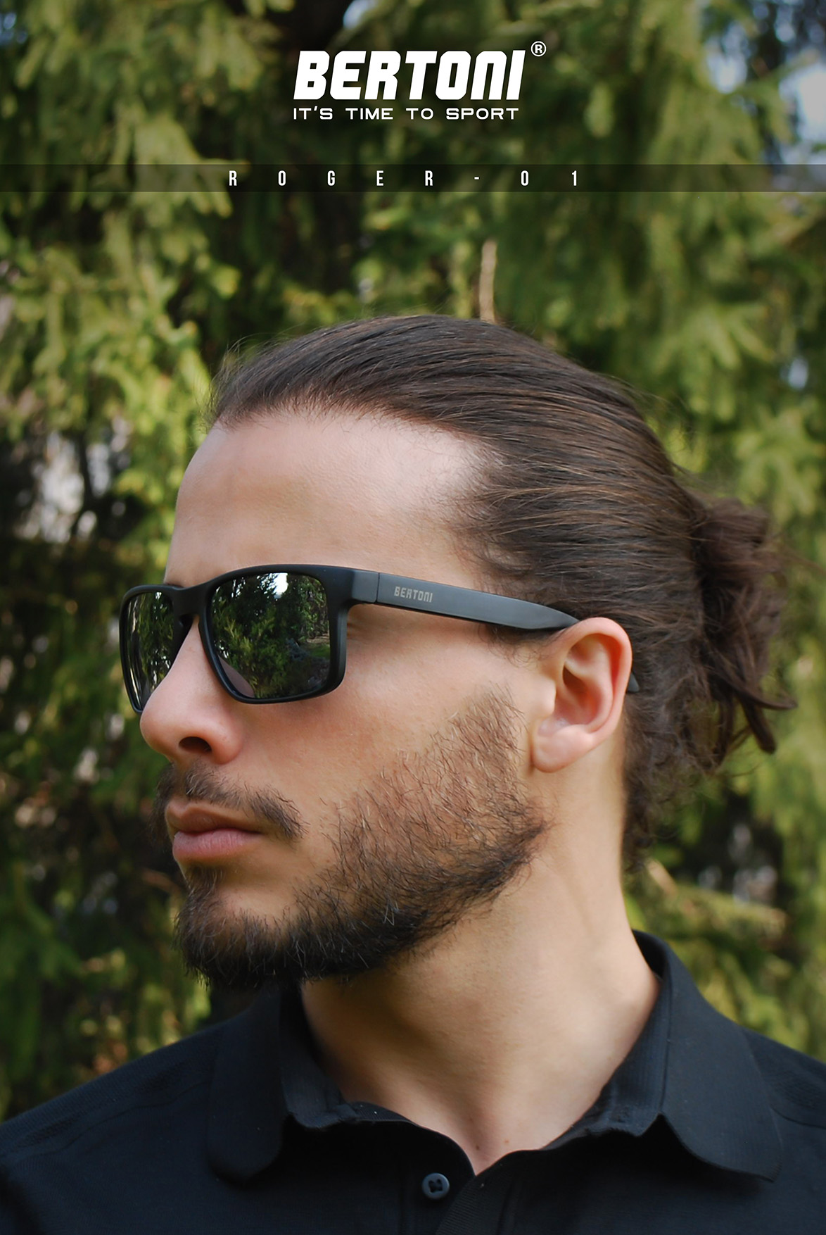 Bertoni Eyewear ROGER 01 black/smoke