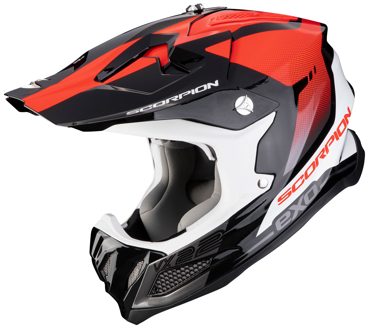 SCORPION MX Hjälm VX-22 AIR Attis svart/röd