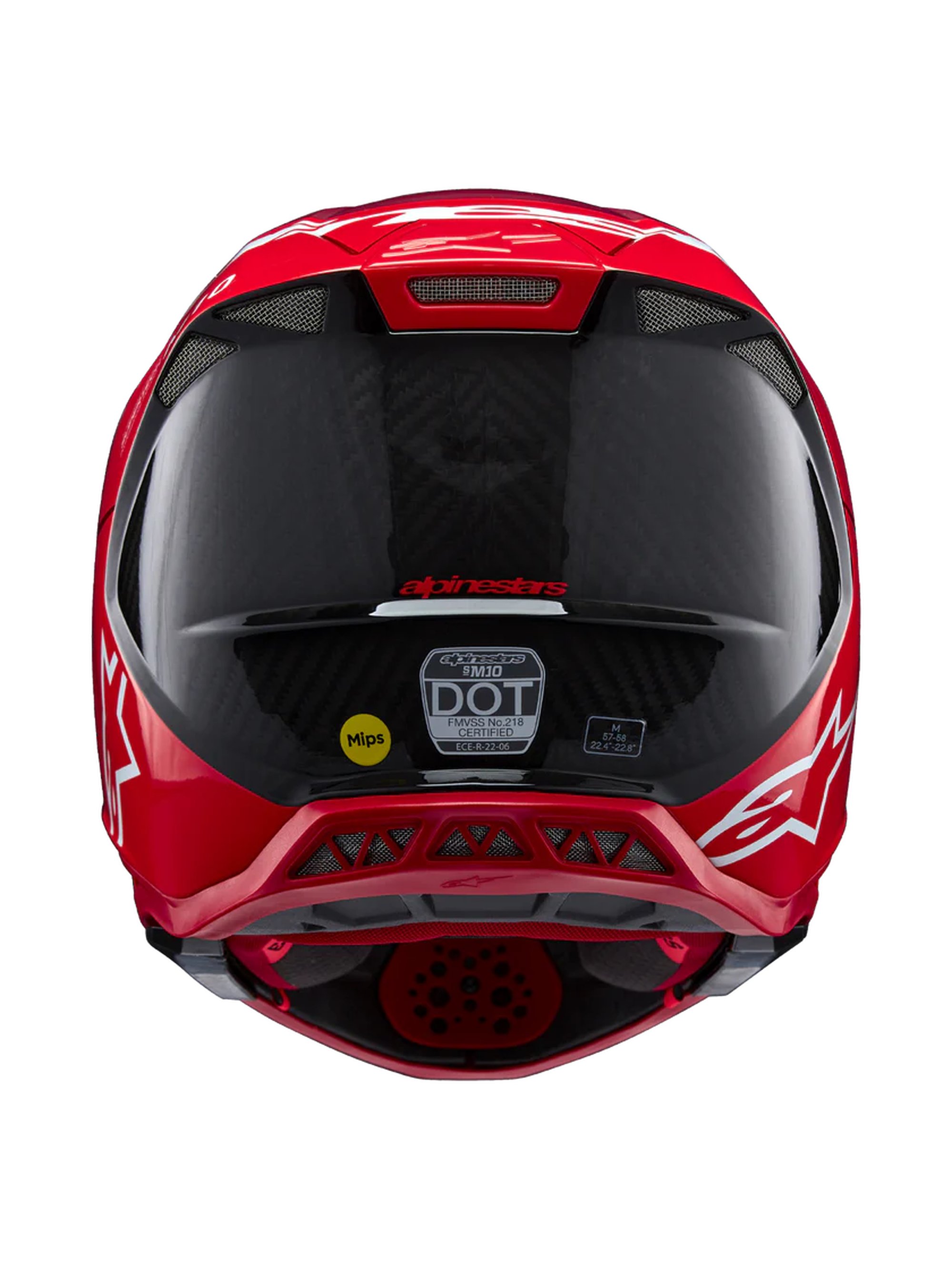 Alpinestars Hjälm S-M10 2206 Flood Röd Fluo