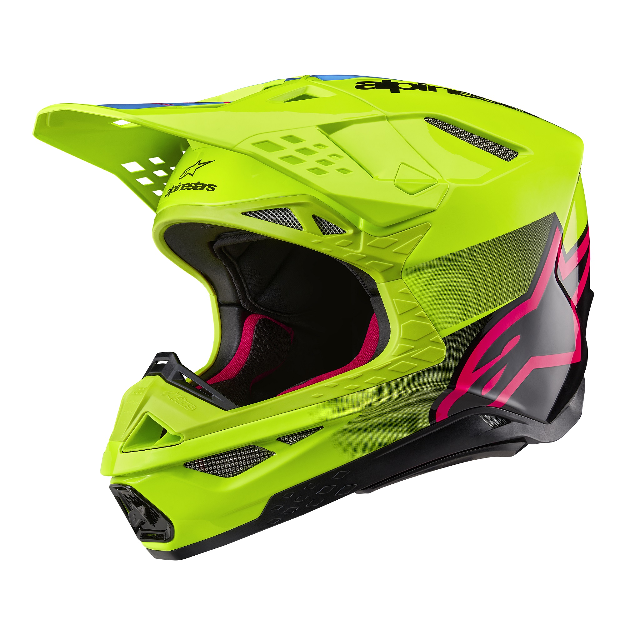 Alpinestars Hjälm S-M10 2206 Unite Gul Fluo/Rosa