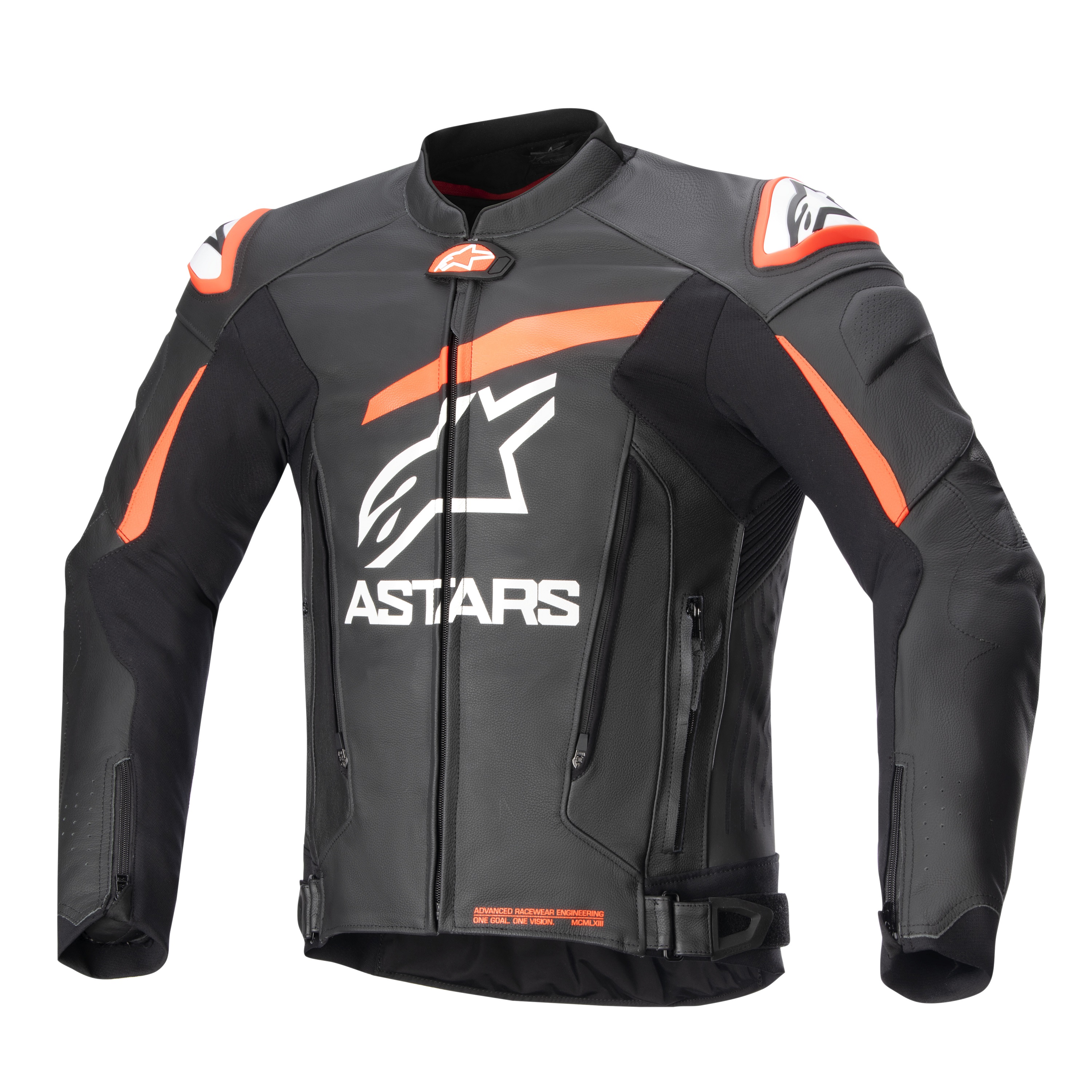 Alpinestars Skinnjacka GP Plus R v4 Svart/Röd Fluo
