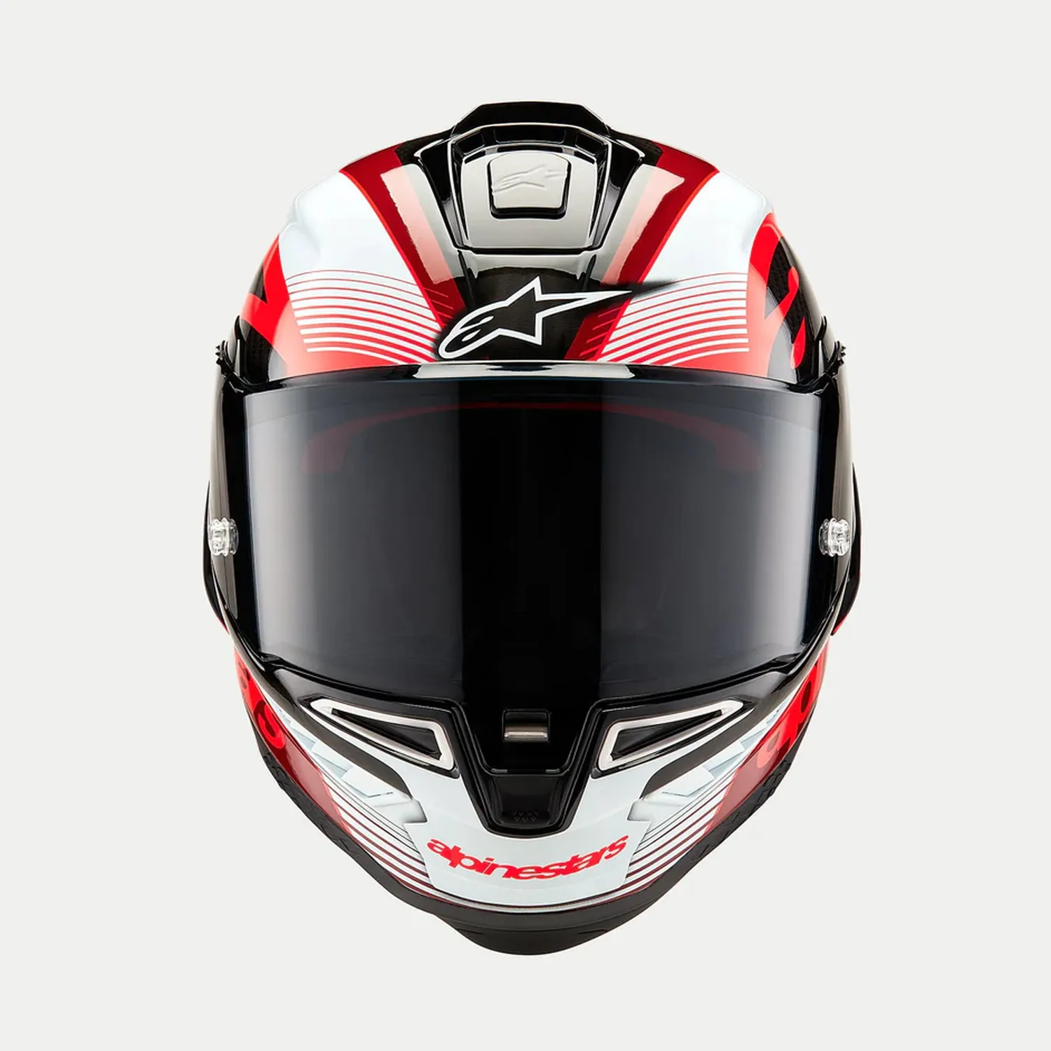 Alpinestars Hjälm Supertech R10 Team Svart/Carb/Röd/Vit