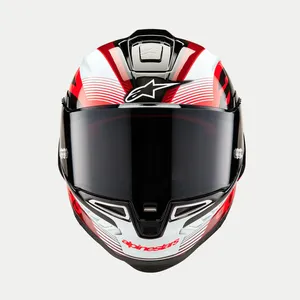 Alpinestars Hjälm Supertech R10 Team Svart/Carb/Röd/Vit