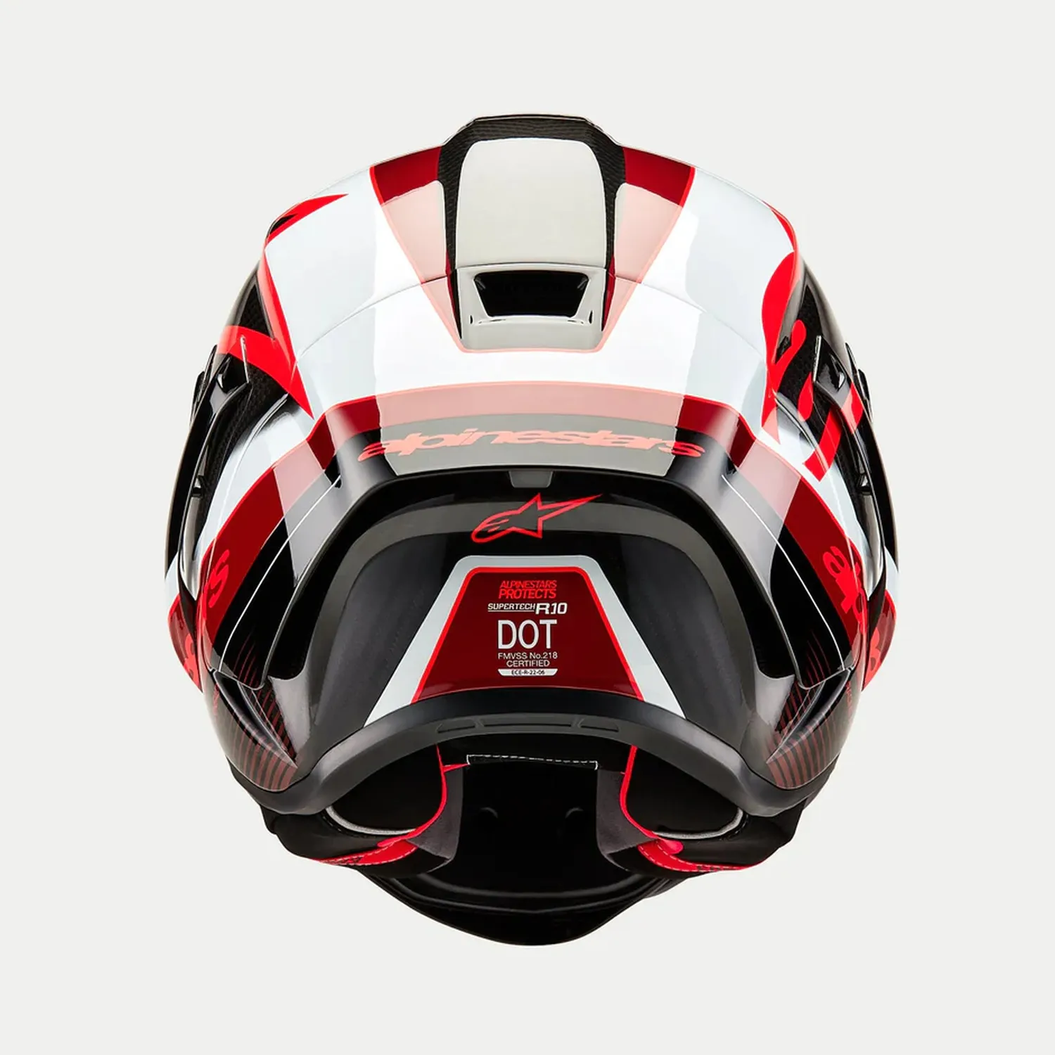 Alpinestars Hjälm Supertech R10 Team Svart/Carb/Röd/Vit