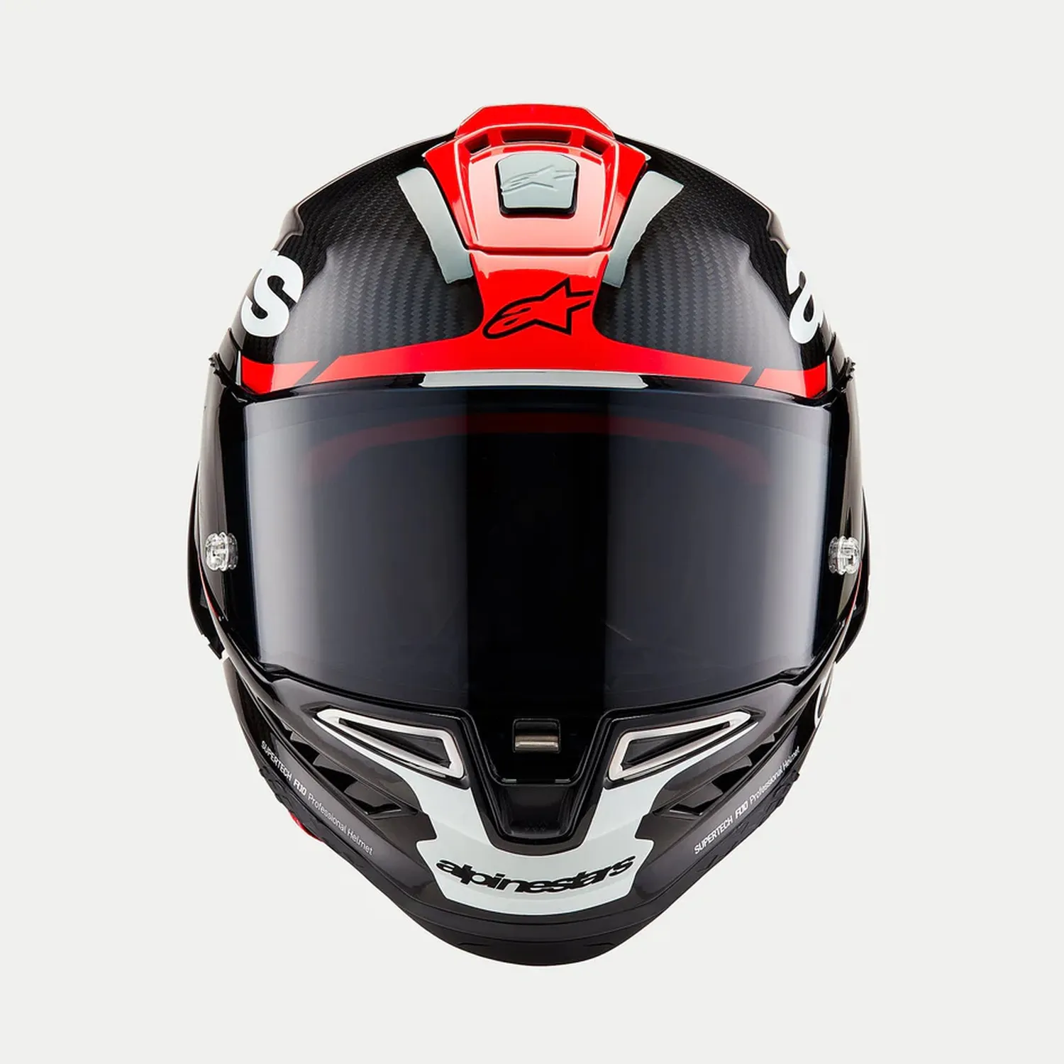 Alpinestars Hjälm Supertech R10 Element Svart/Carb/Fluo Röd/Vit