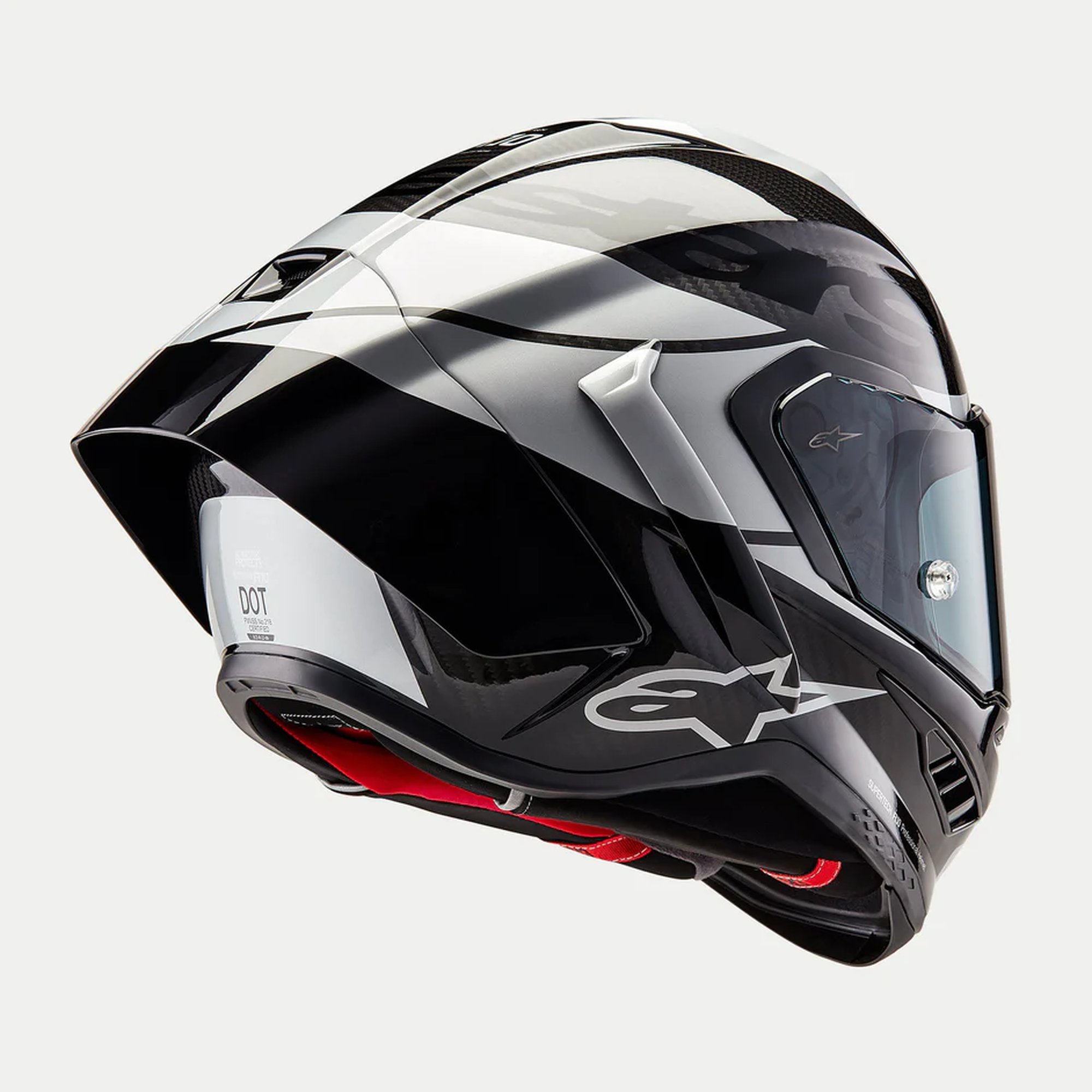 Alpinestars Hjälm Supertech R10 Element Svart/Carb/Silver