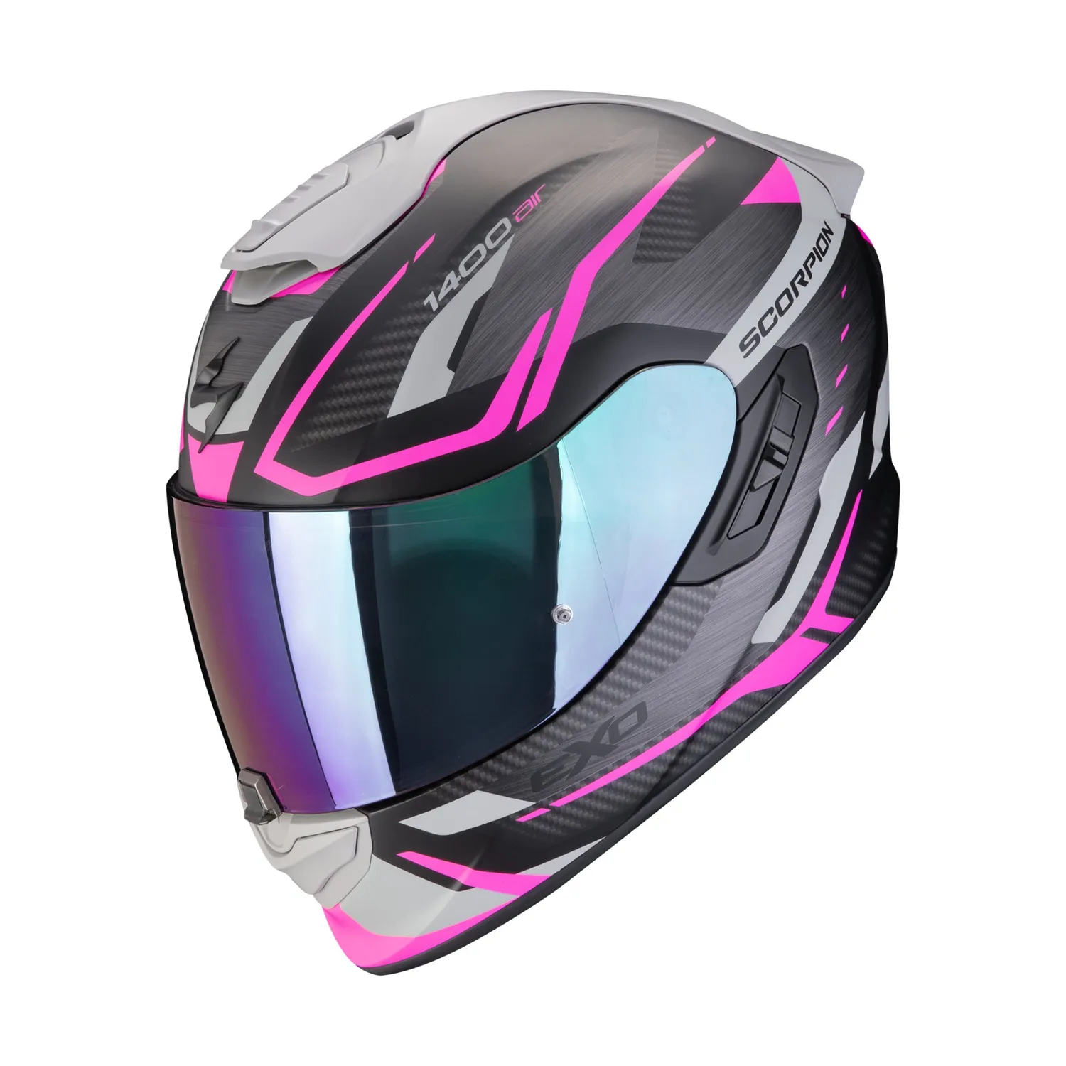 SCORPION Hjälm EXO-1400 EVO II AIR Accord matt svart/rosa