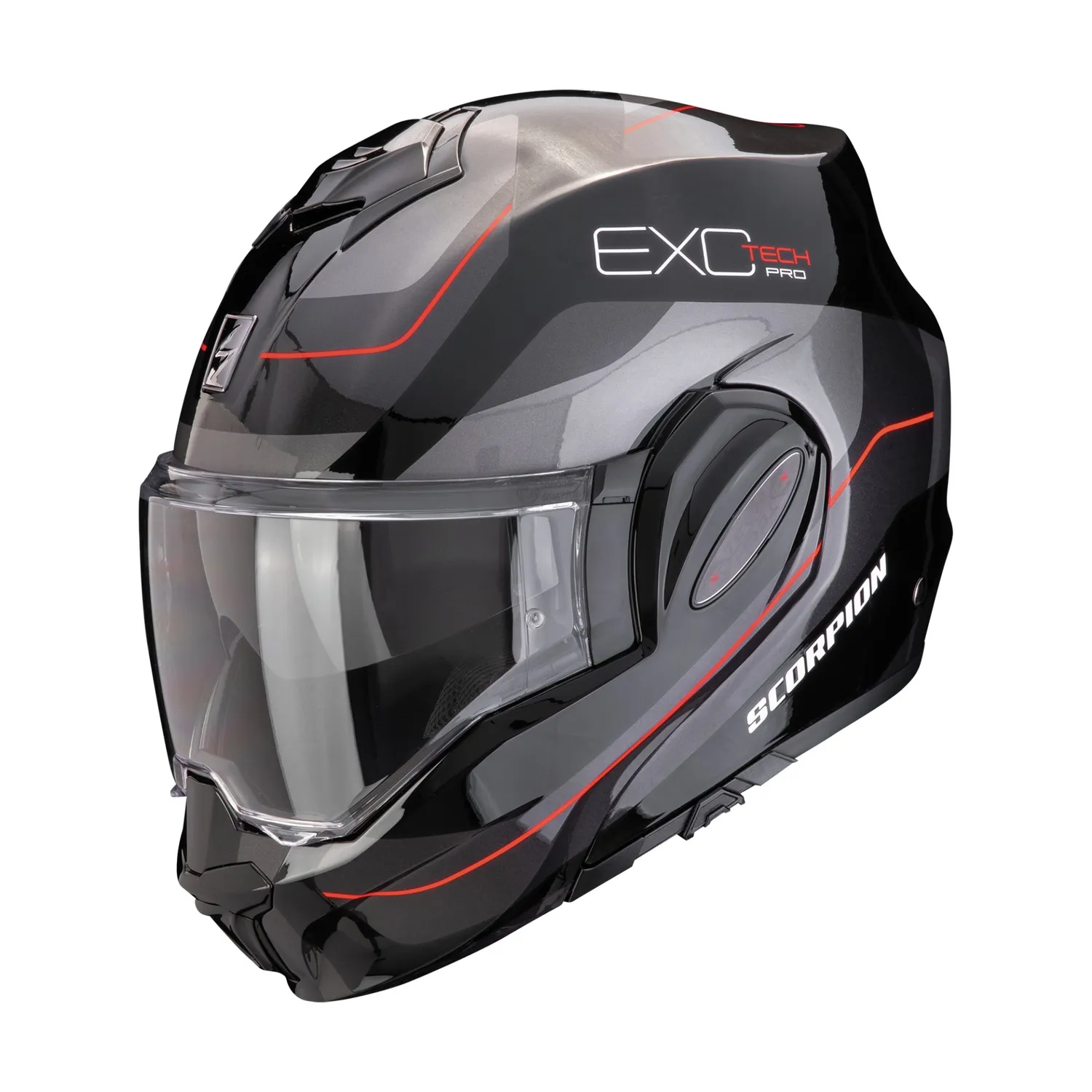 SCORPION Hjälm EXO-TECH EVO PRO Commuta svart/grå/röd