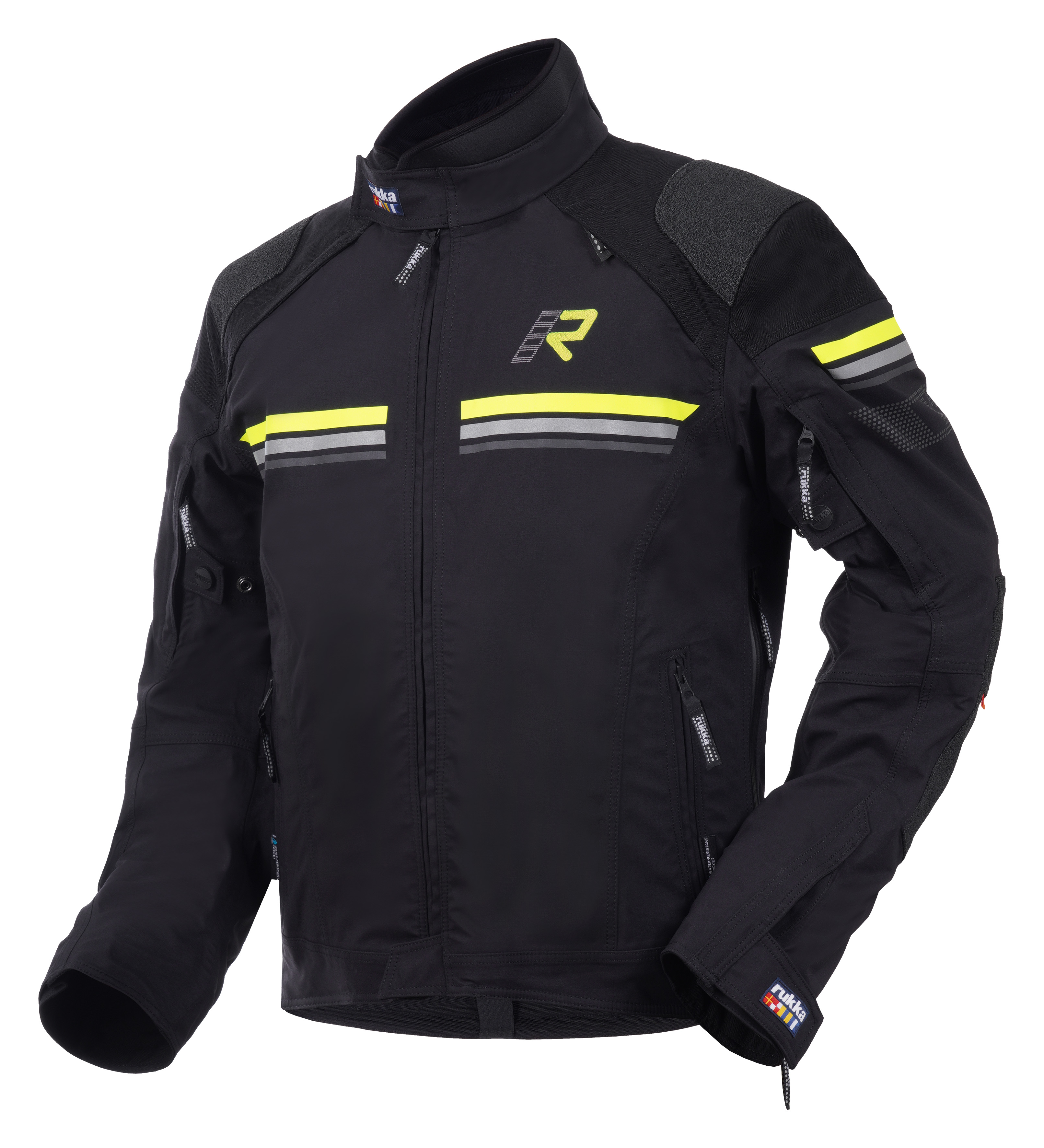 RUKKA ARMATOU-R Jacka Svart/Gul