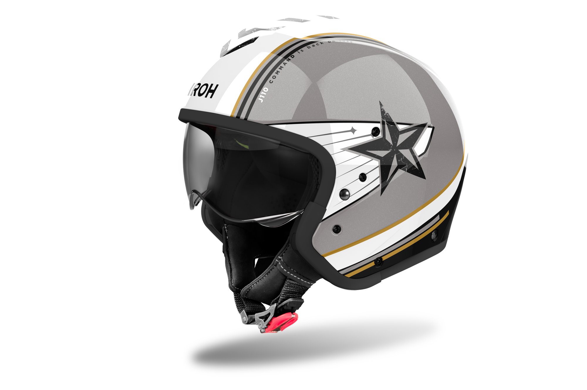 Airoh Hjälm J 110 Command Gold Glitter