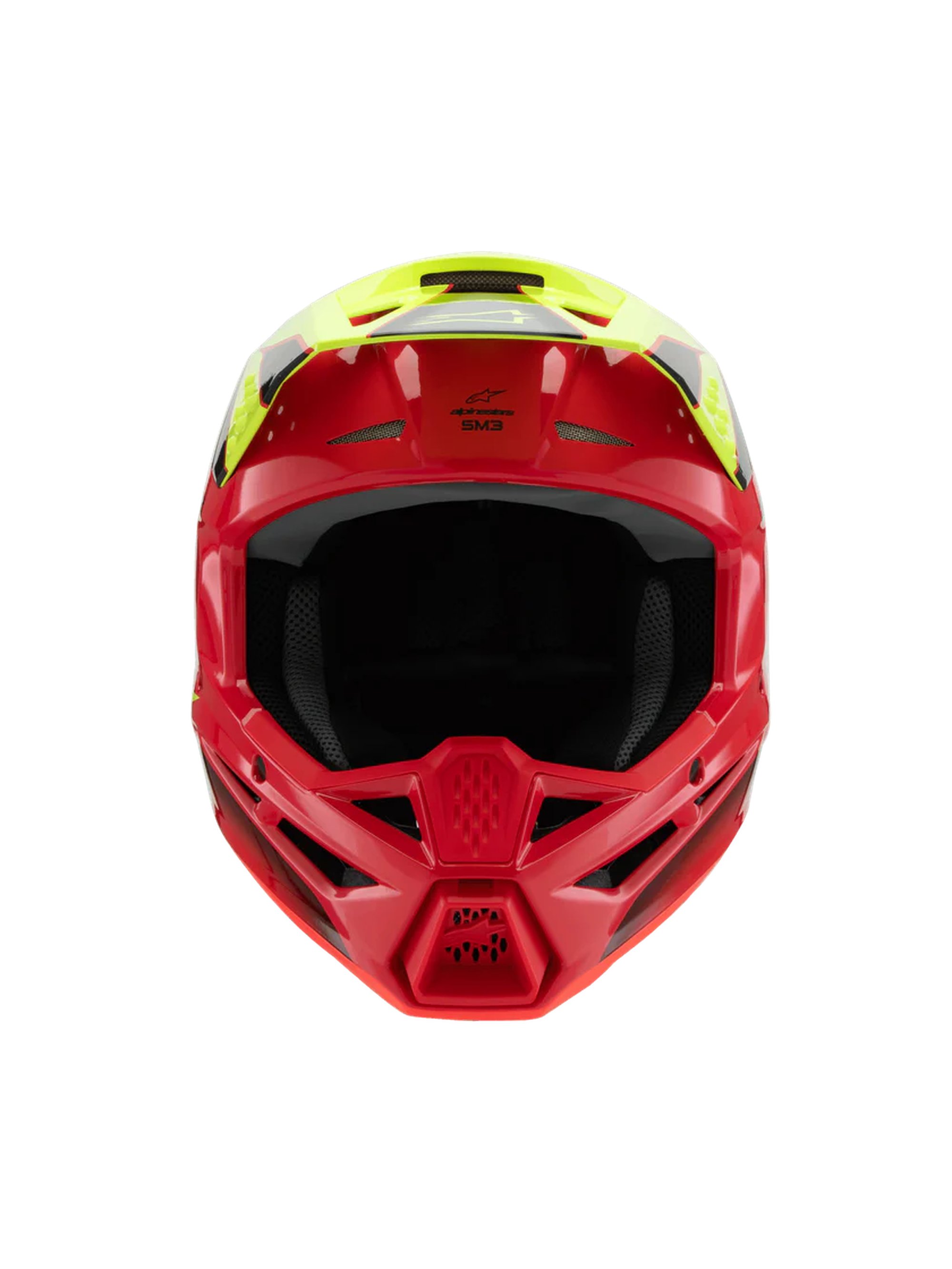 Alpinestars Hjälm SM3 Youth Fray Röd/Gul Fluo/Svart 