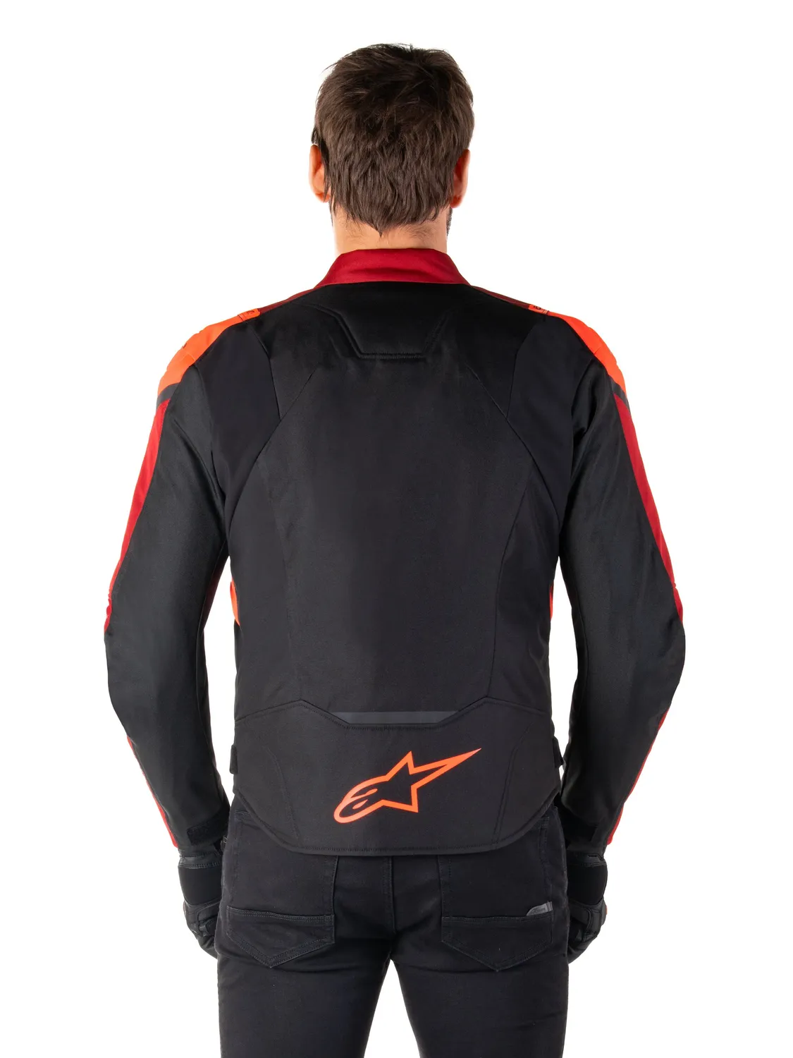 Alpinestars Jacka T-Jaws v4 Vattentät Svart/Röd Fluo 