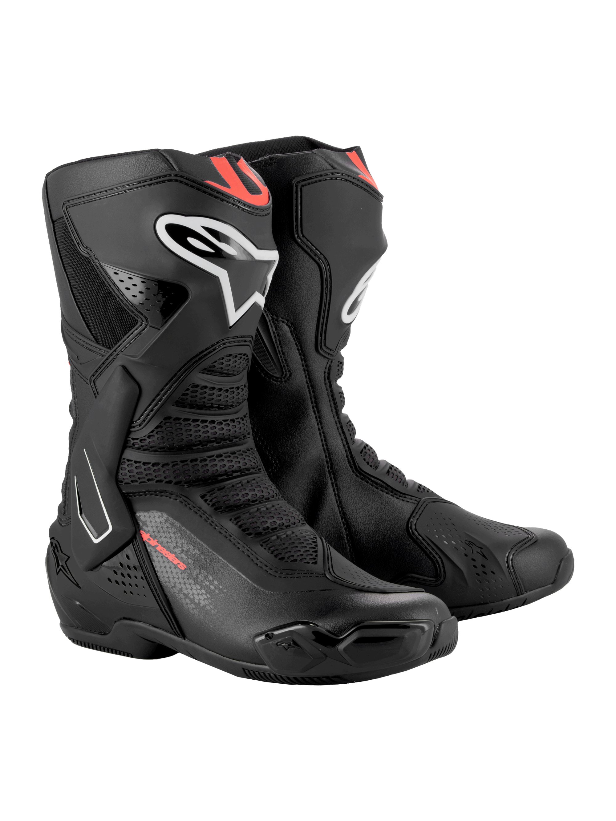 Alpinestars Stövlar SMX-6 v3 Svart/Röd Fluo