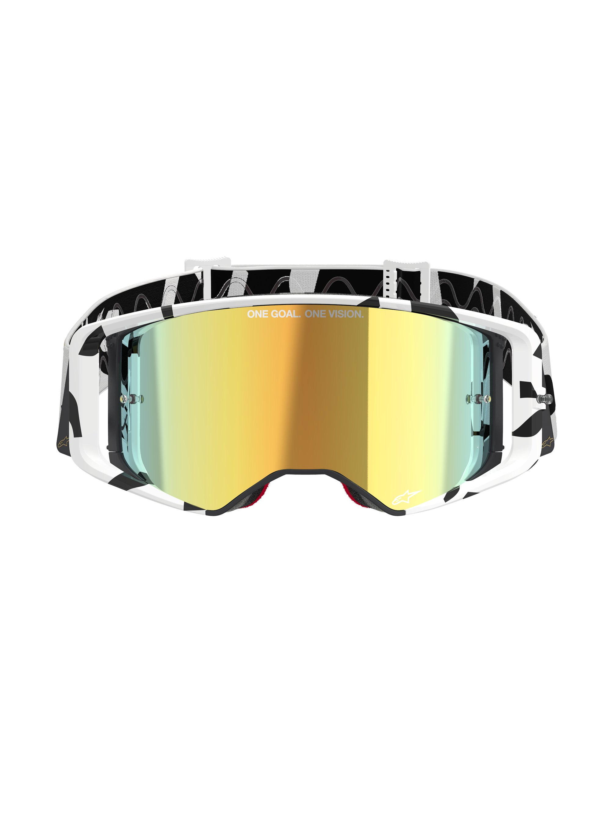 Alpinestars Goggle Supertech CORP Vit/Guld Spegel/Guld
