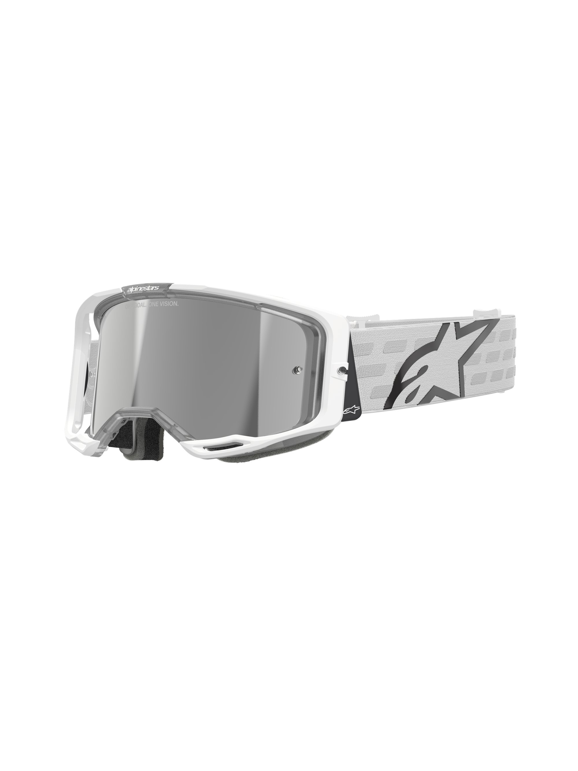 Alpinestars Goggle Vision 8 CORP Vit/Spegel Silver