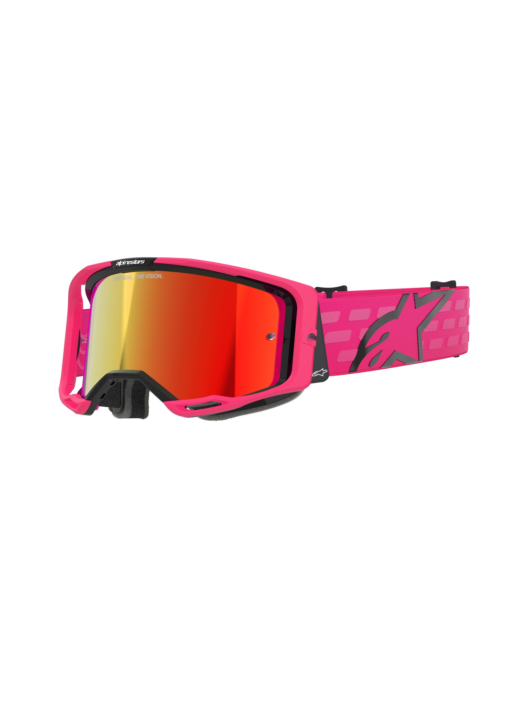 Alpinestars Goggle Vision 8 CORP Rosa/Spegel Röd