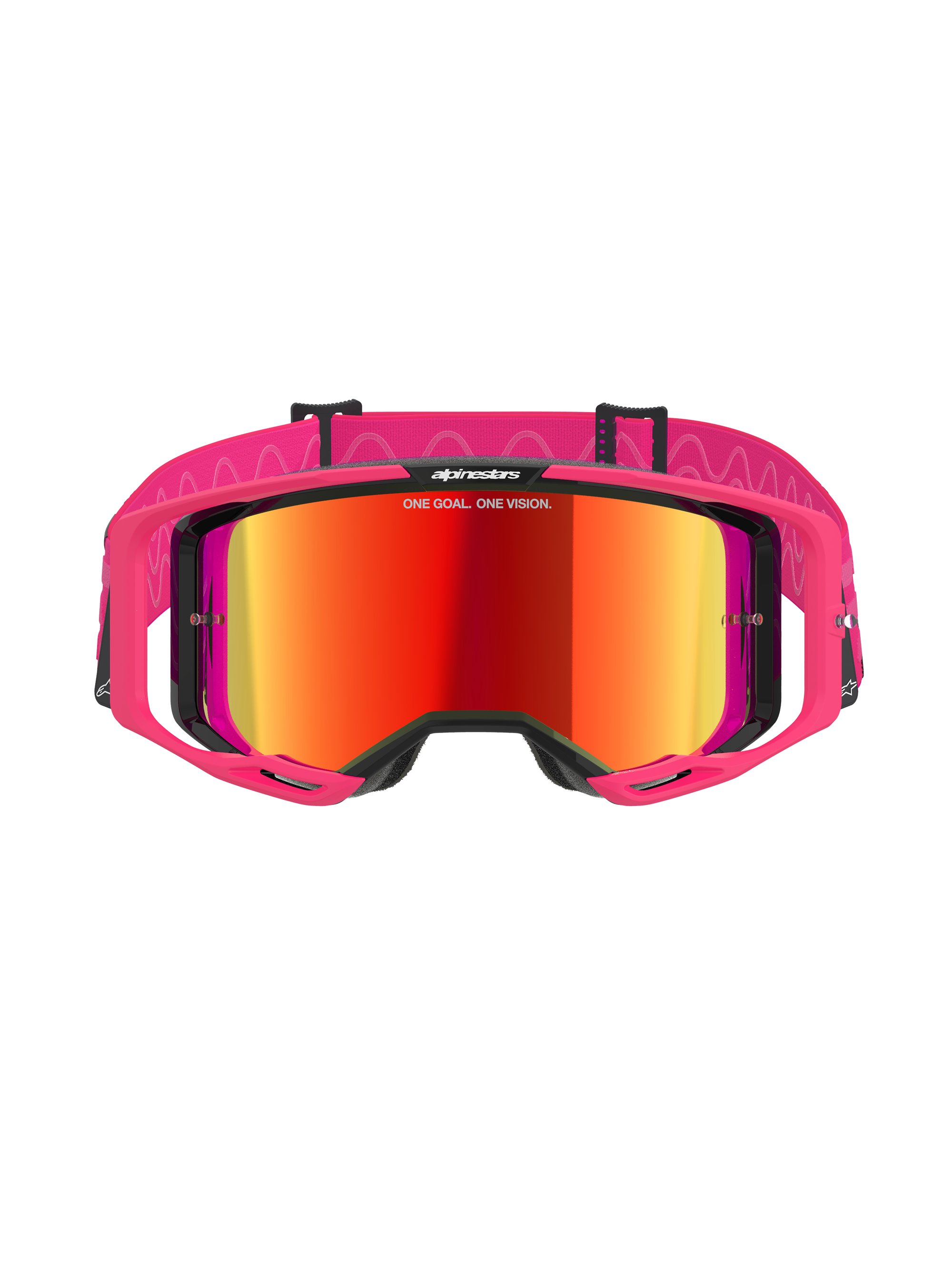 Alpinestars Goggle Vision 8 CORP Rosa/Spegel Röd