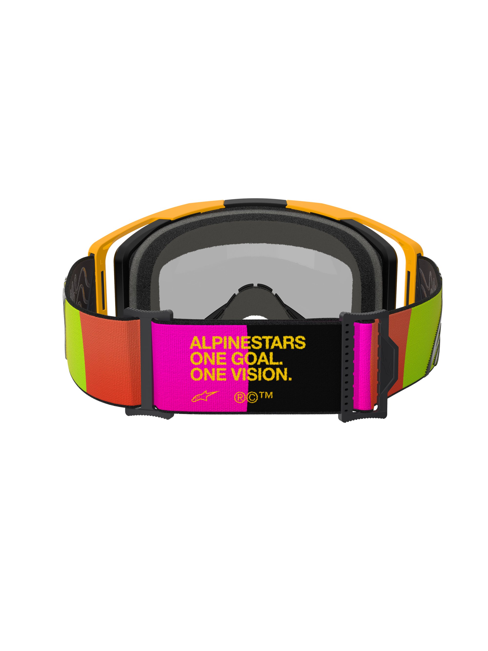 Alpinestars Goggle Vision 8 CORP Gul/Rosa Spegel/Röd