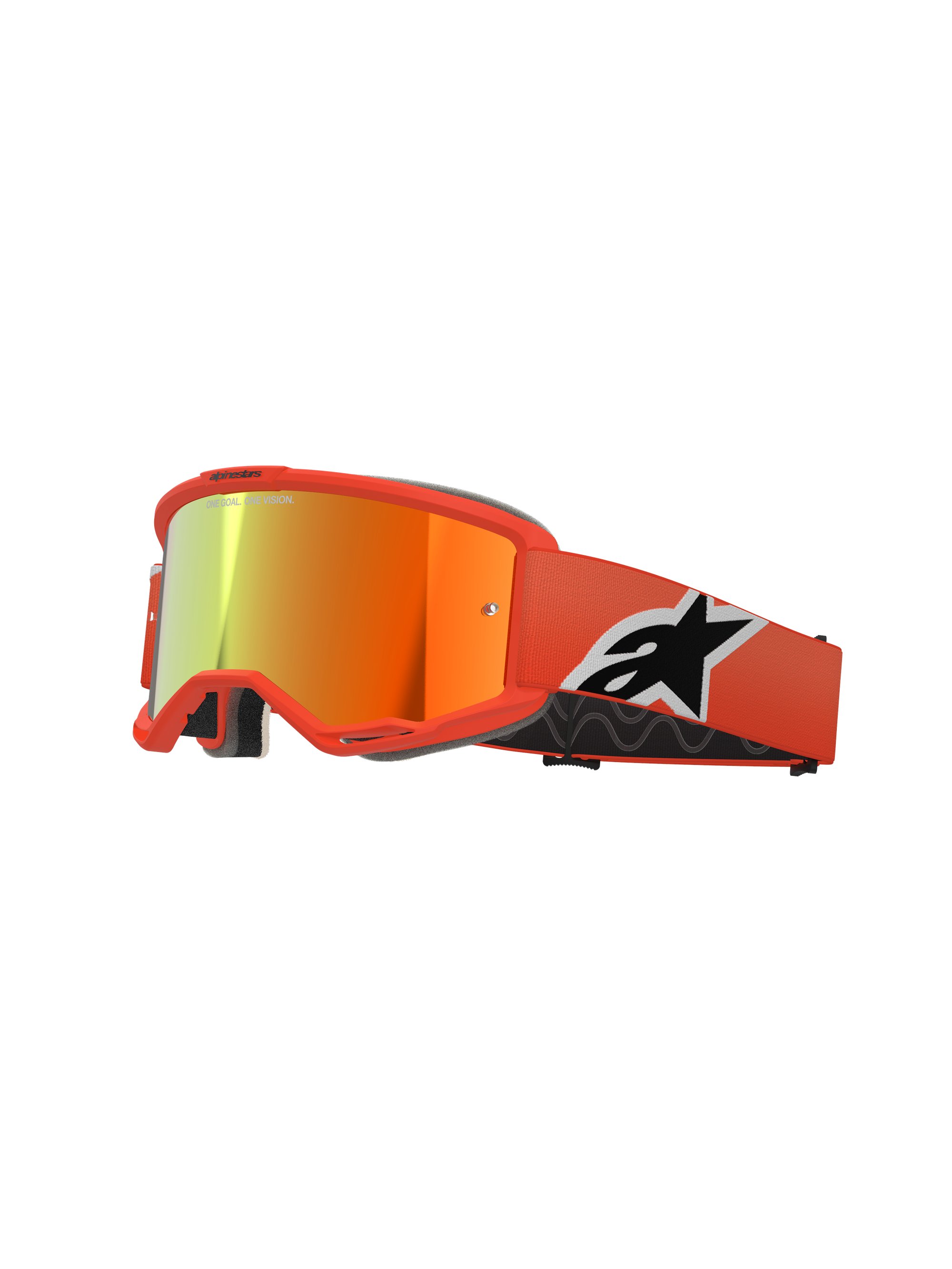 Alpinestars Goggle Vision 5 CORP Orange/Spegel Röd