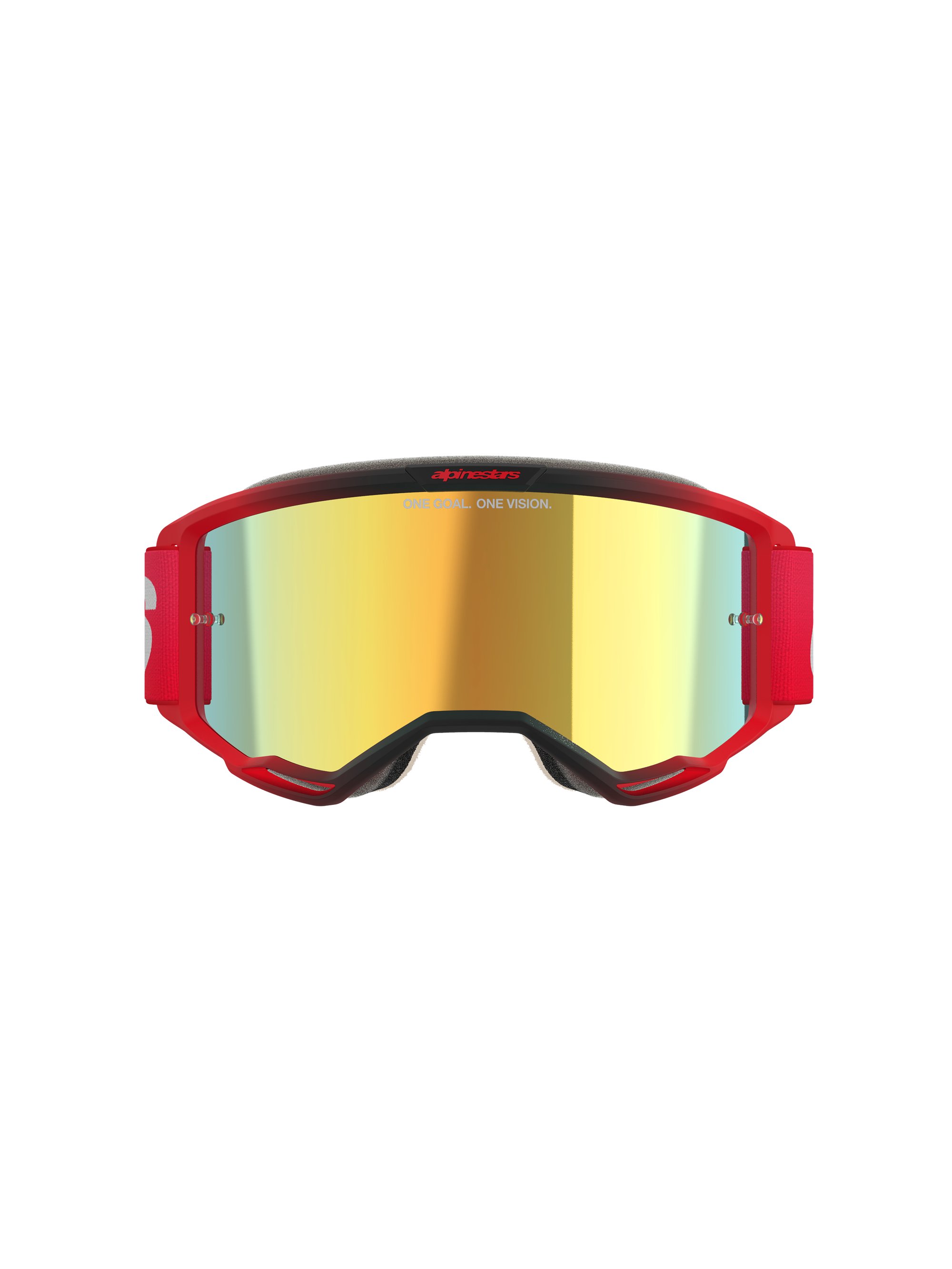 Alpinestars Goggle Vision 5 BLAZE Röd/Spegel Guld
