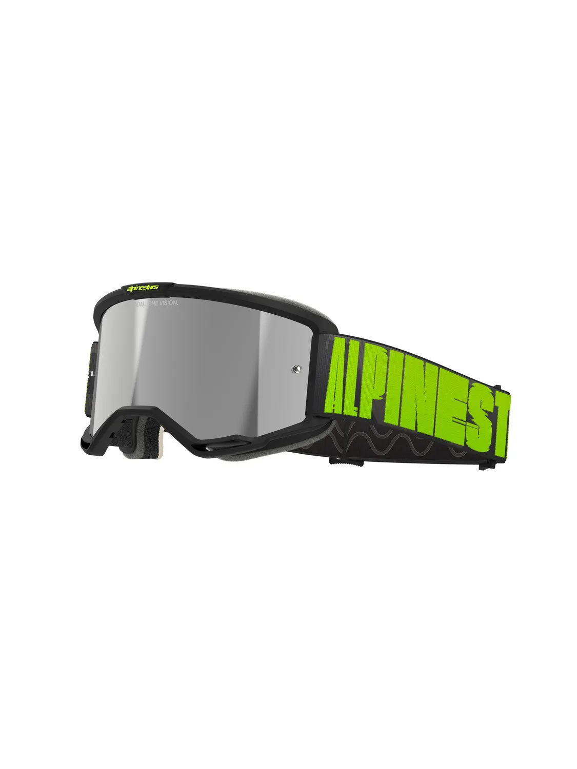 Alpinestars Goggle Vision 5 HOLLOW Grå/Gul Fluo/Spegel Silver