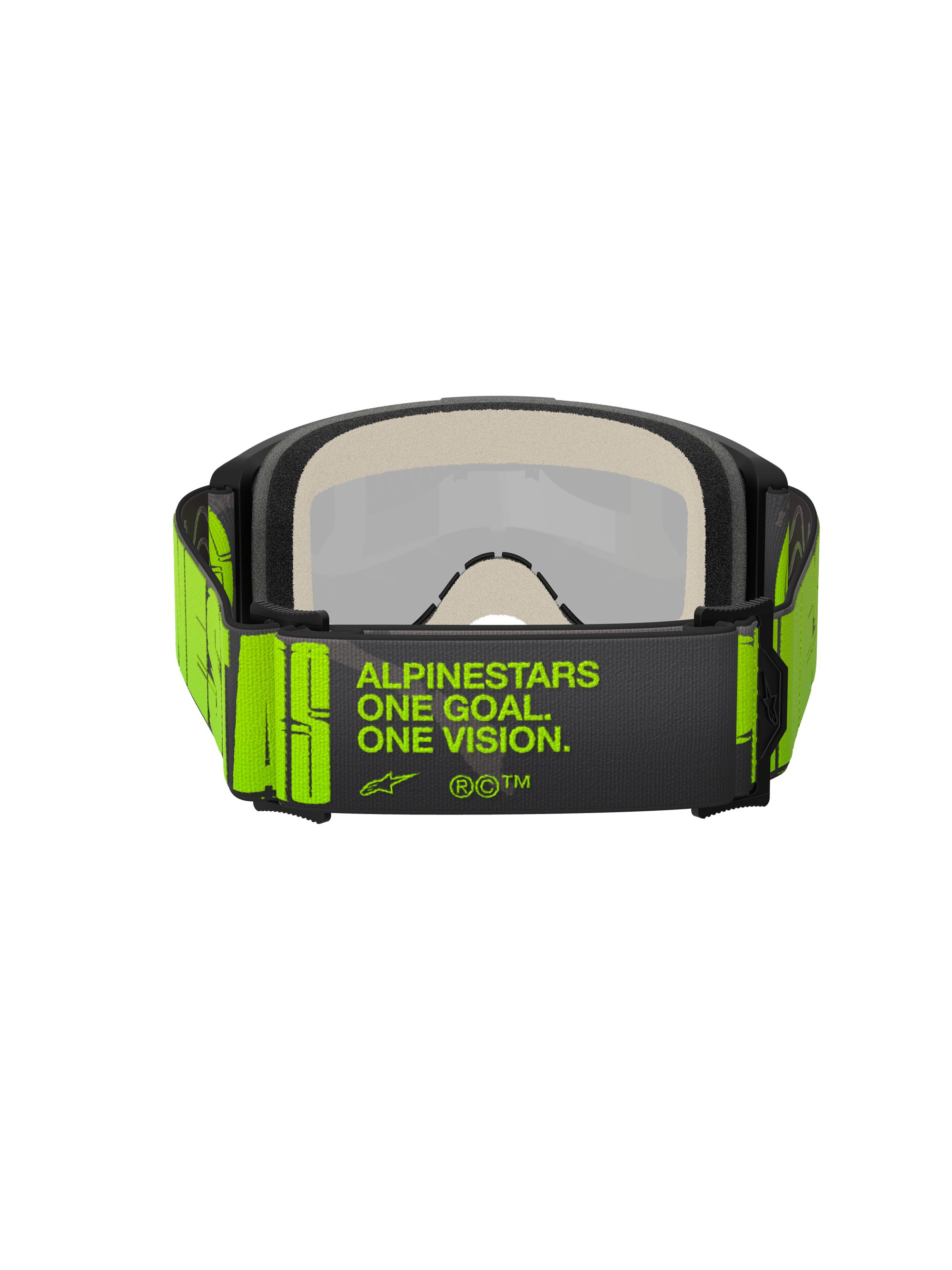 Alpinestars Goggle Vision 5 HOLLOW Grå/Gul Fluo/Spegel Silver