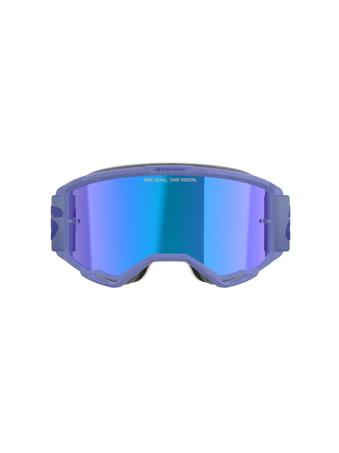 Alpinestars Goggle Vision 5 WORDMARK Lila/Spegel Blå