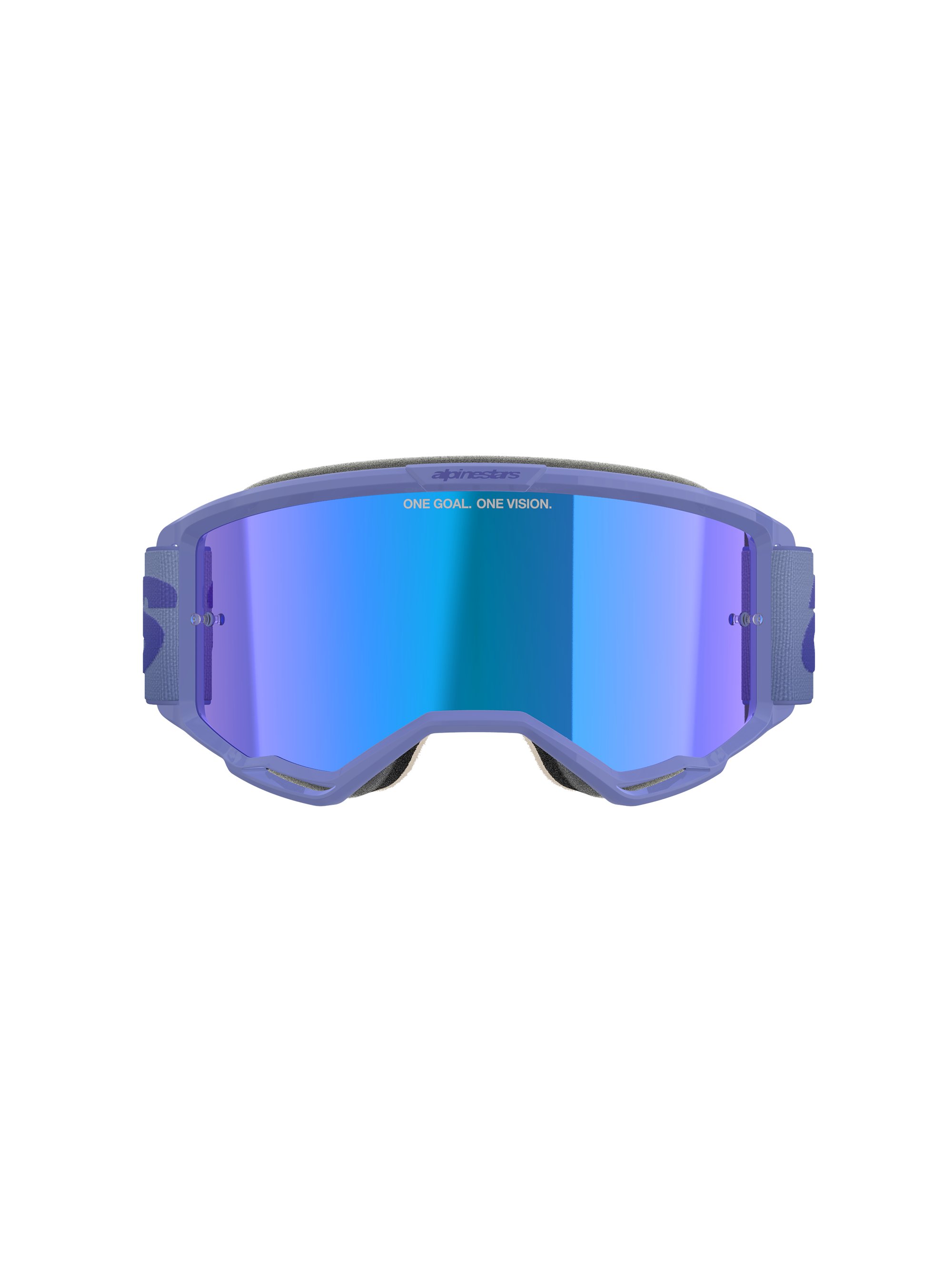 Alpinestars Goggle Vision 5 WORDMARK Lila/Spegel Blå