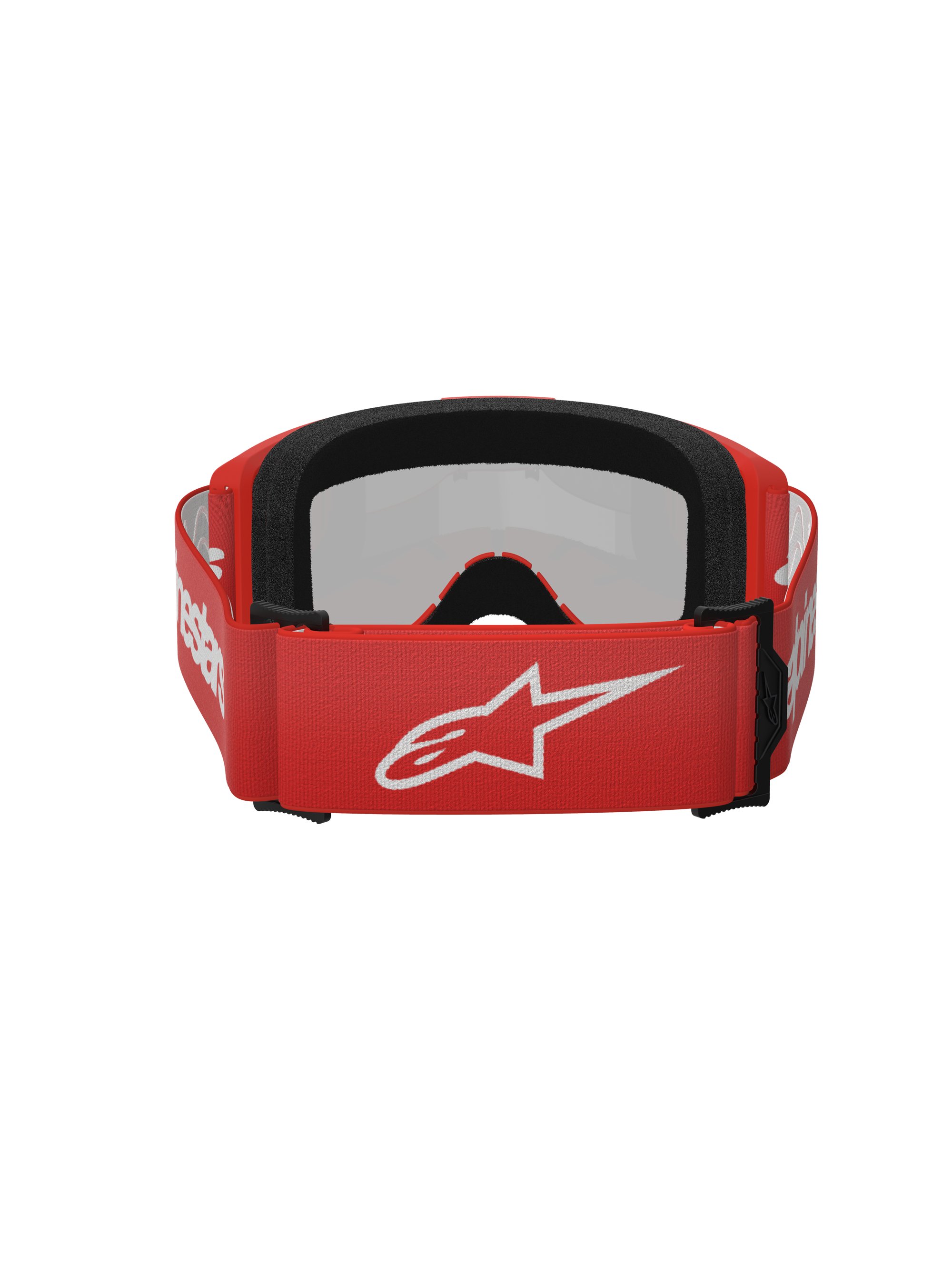 Alpinestars Goggle Vision 3 WORDMARK Röd/Spegel Silver