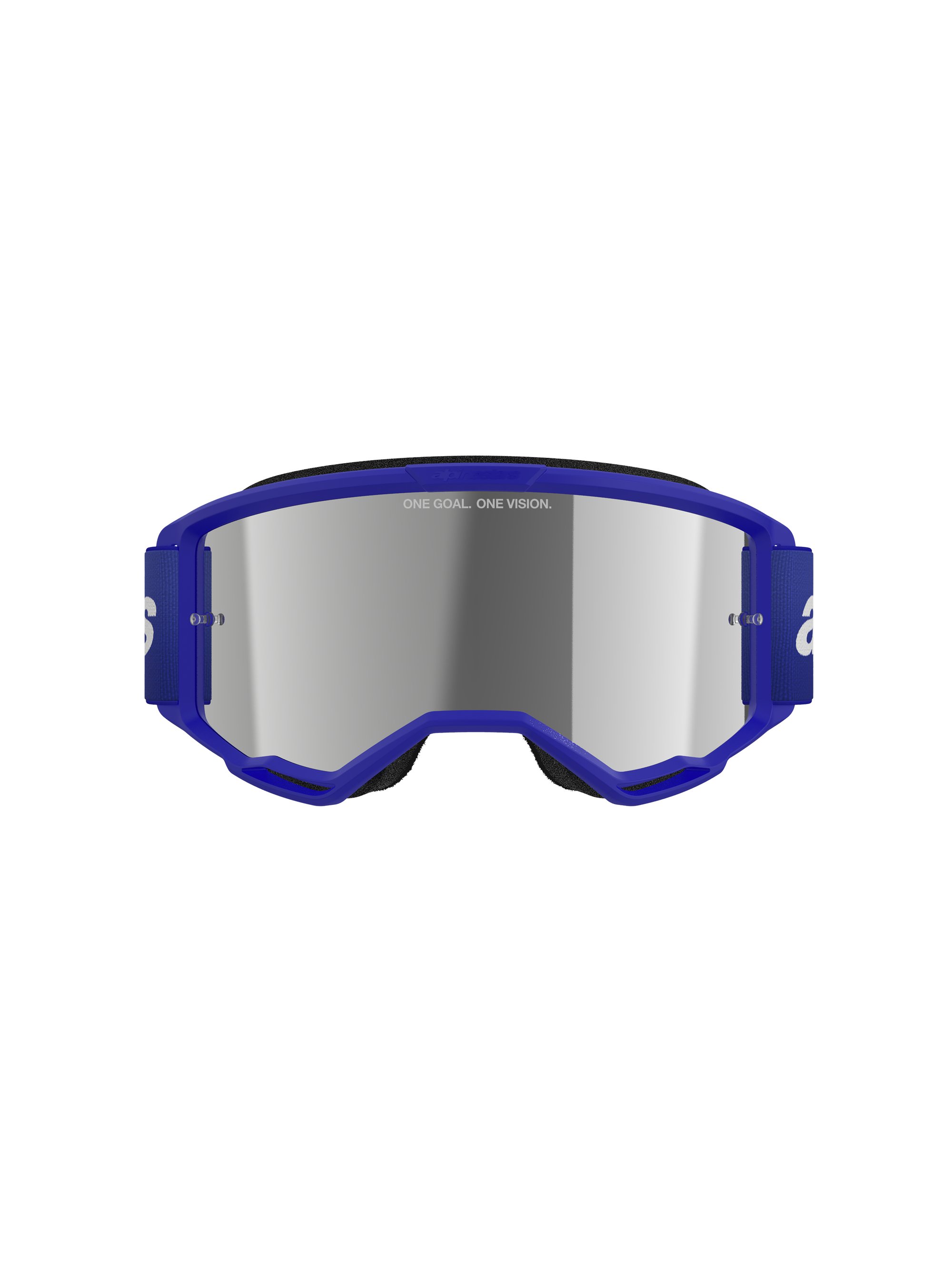 Alpinestars Goggle Vision 3 WORDMARK Blå/Spegel Silver