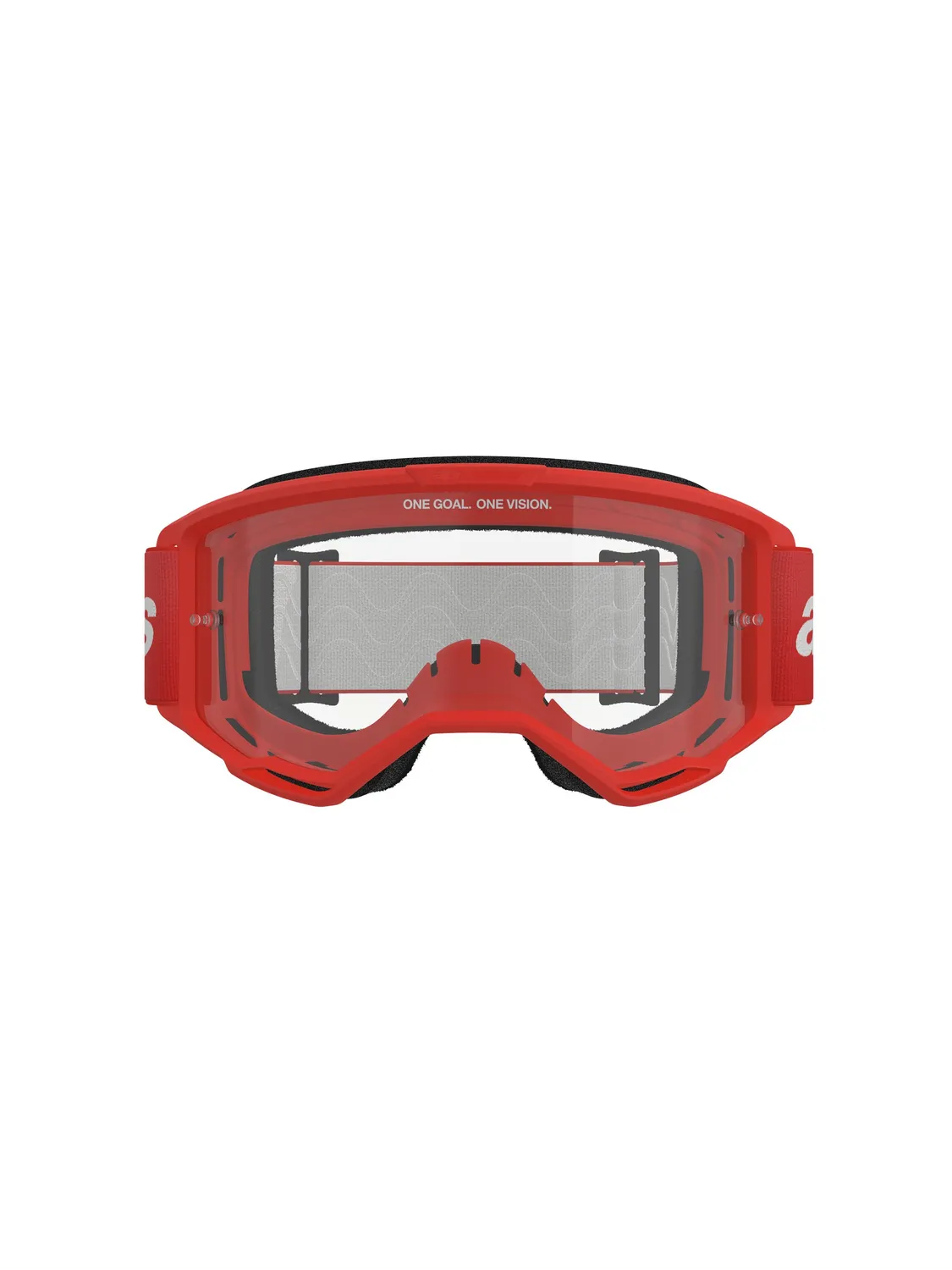 Alpinestars Goggle Vision 3 WORDMARK Röd/Klart