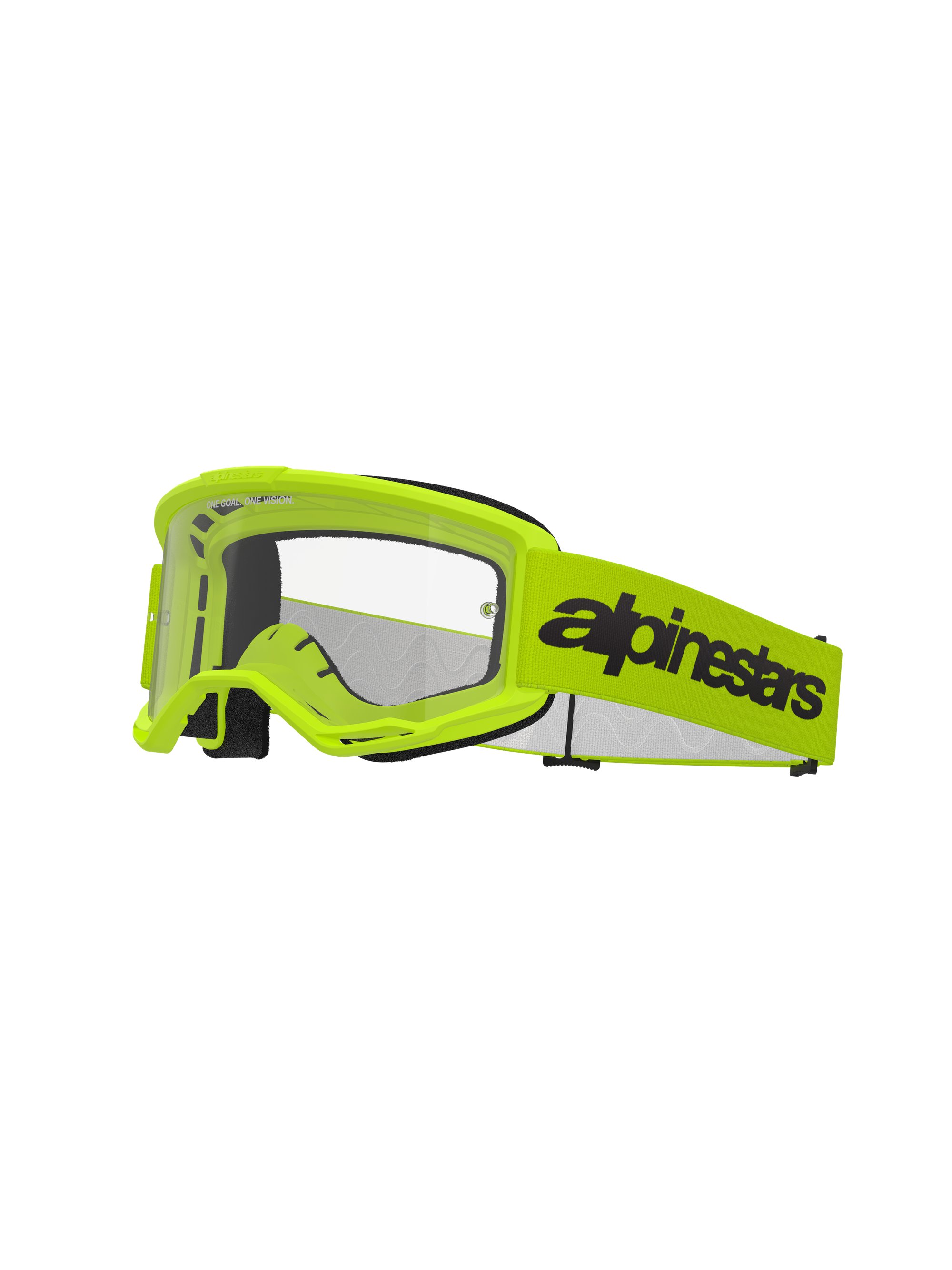 Alpinestars Goggle Vision 3 WORDMARK Gul Fluo/Klart