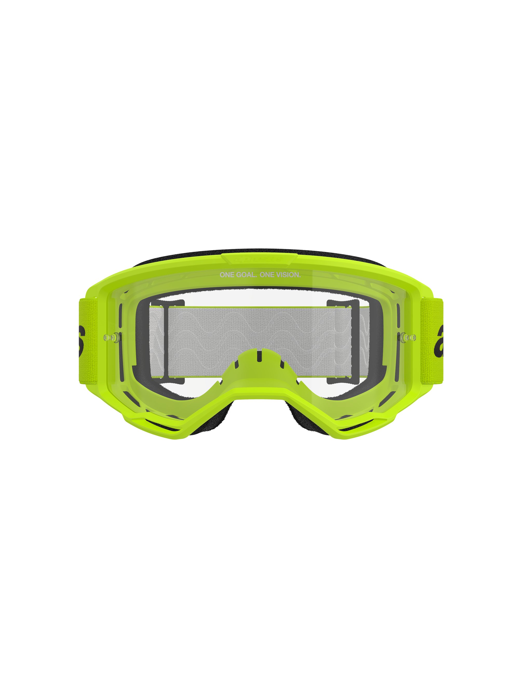 Alpinestars Goggle Vision 3 WORDMARK Gul Fluo/Klart