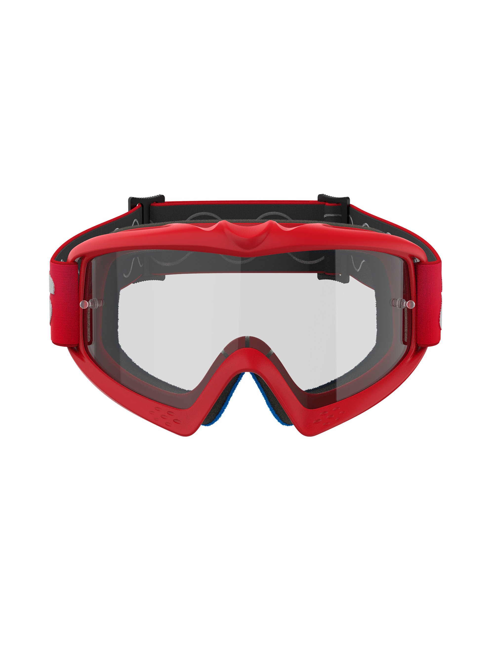Alpinestars Goggle Vision YOUTH BLAZE Röd/Klart