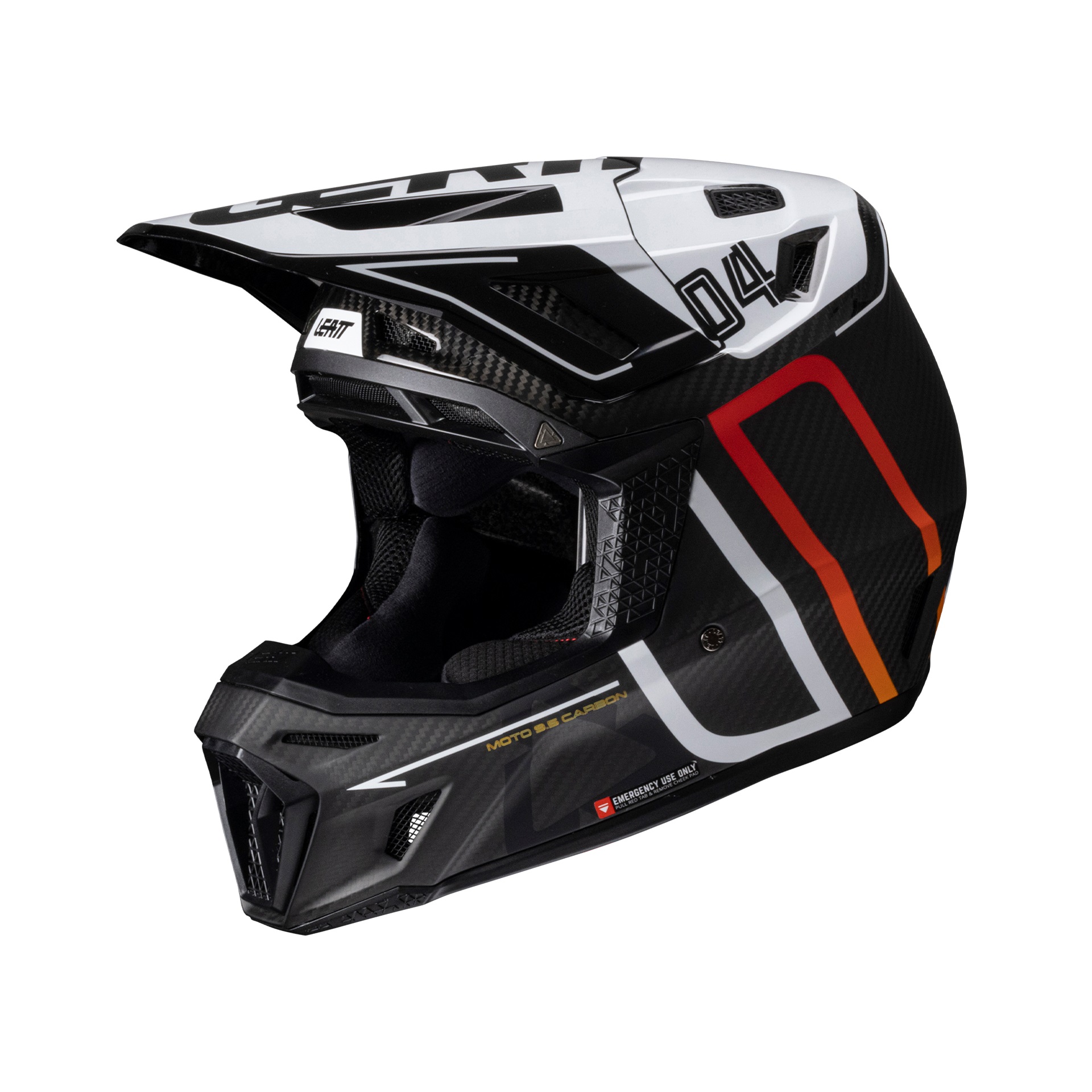 Leatt Helmet Kit Moto 9.5 Carbon/White V25
