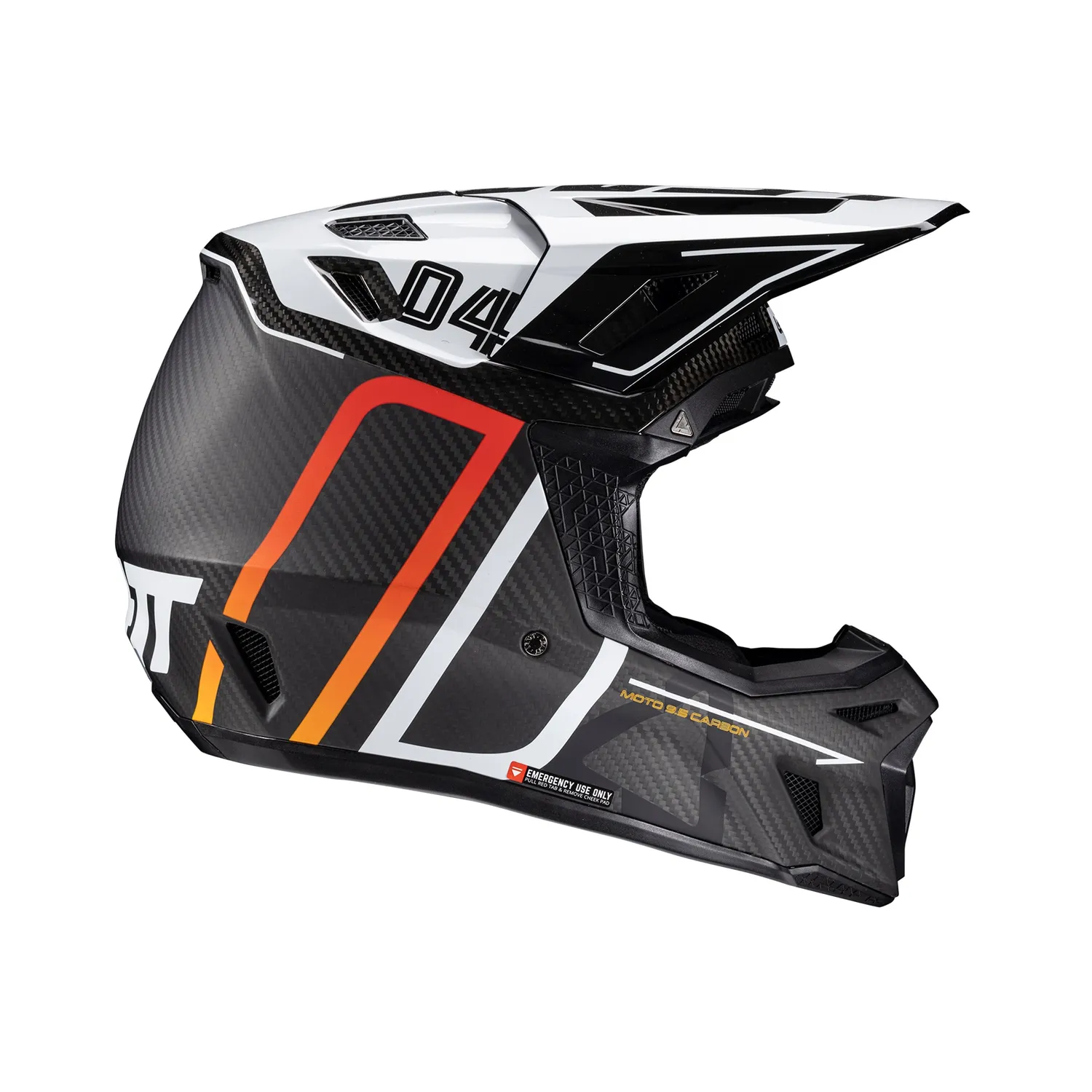 Leatt Helmet Kit Moto 9.5 Carbon/White V25
