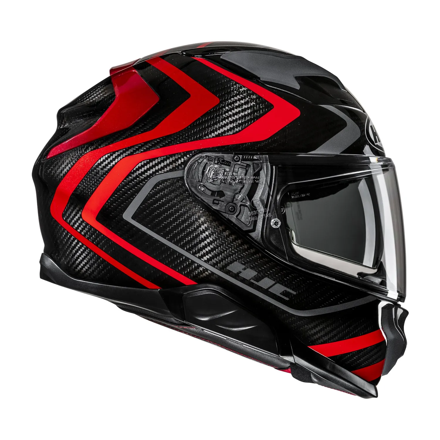 HJC Hjälm F71 Carbon Nevio Svart/Röd MC1