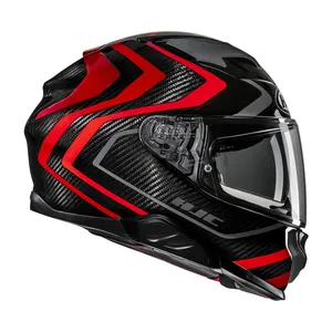 HJC Hjälm F71 Carbon Nevio Svart/Röd MC1