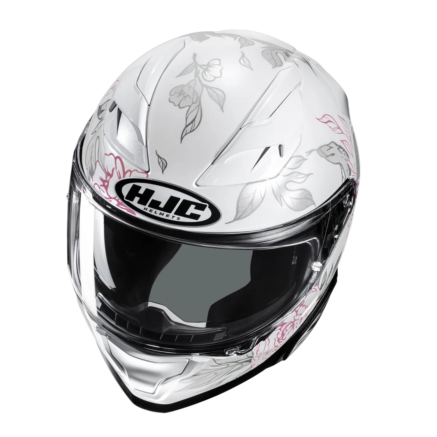 HJC Hjälm F71 Eliz Vit/Rosa MC8