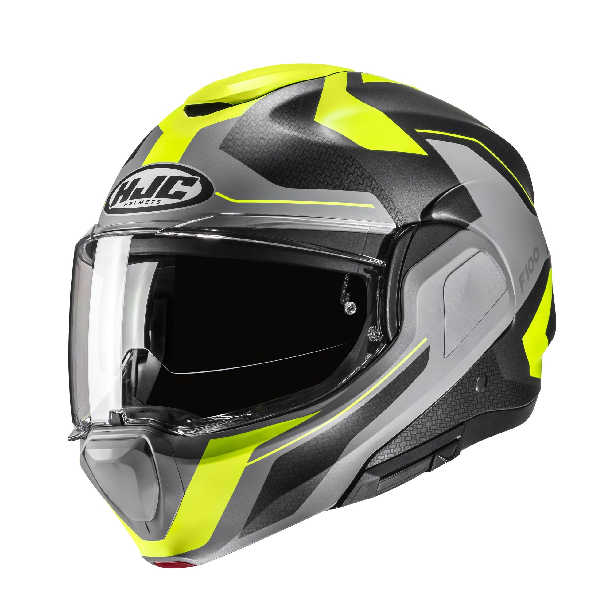 HJC Hjälm F100 Bios Svart/Fluo Gul MC3HSF