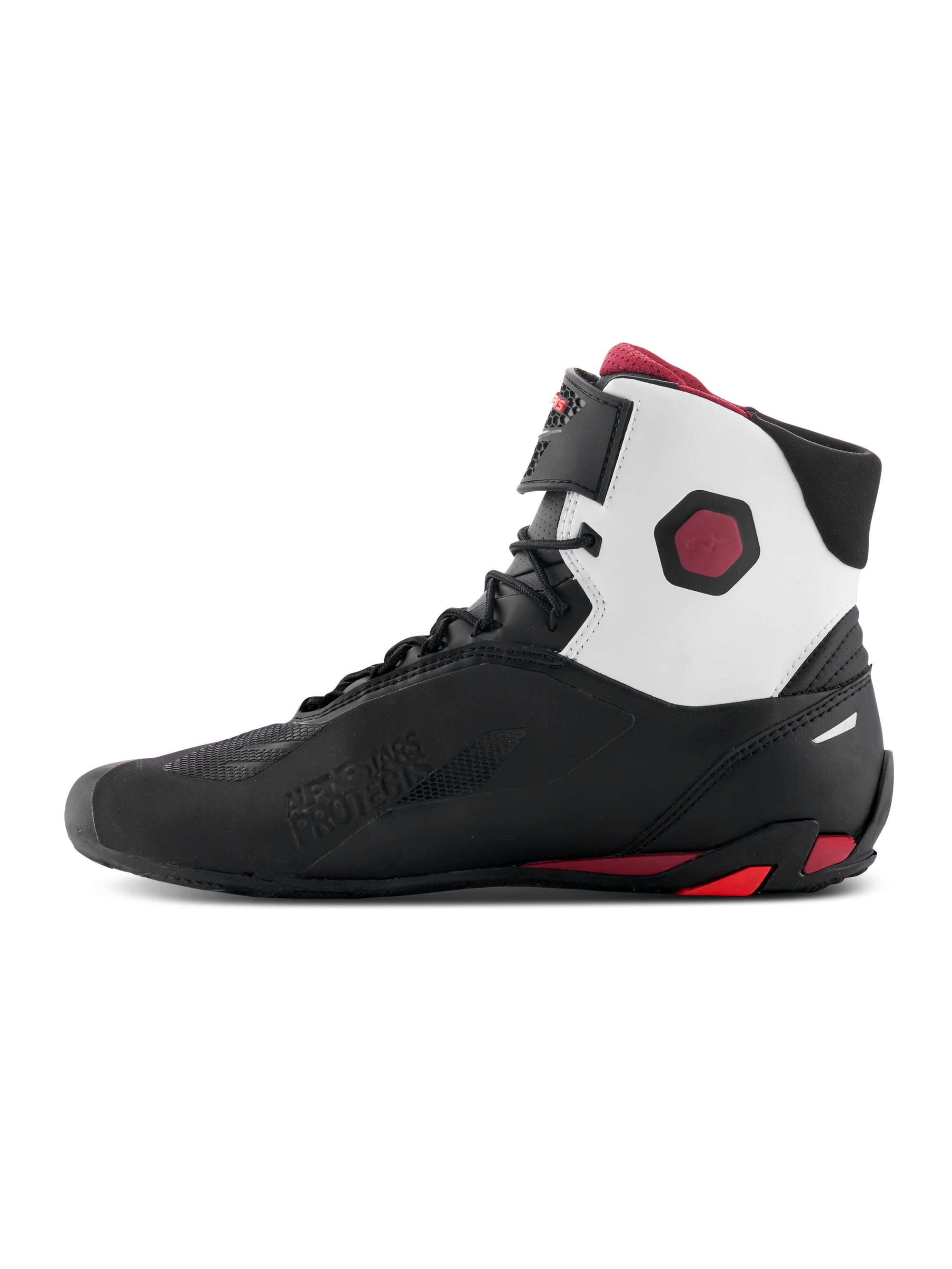 Alpinestars Sko Faster-4 Svart/Vit/Mörk Röd