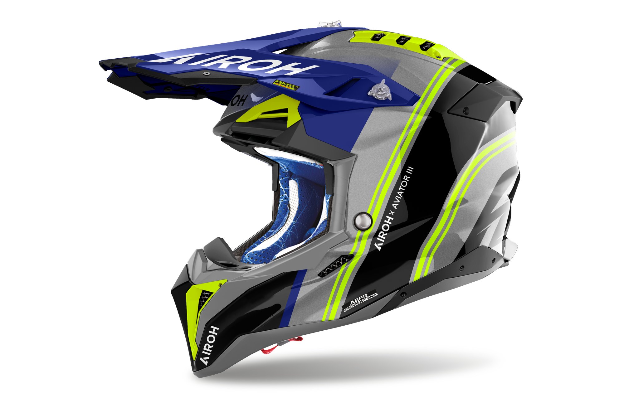 Airoh Hjälm Aviator 3 Hima Blå glansig