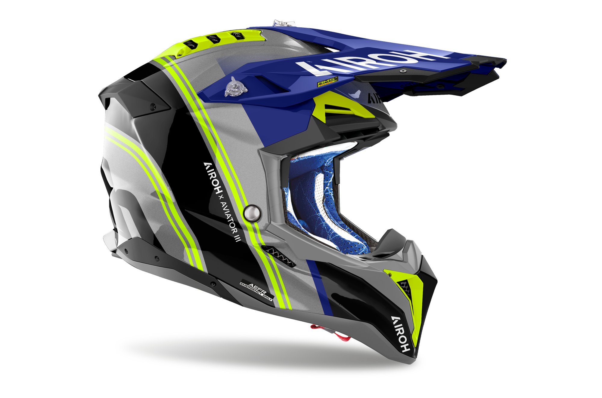 Airoh Hjälm Aviator 3 Hima Blå glansig