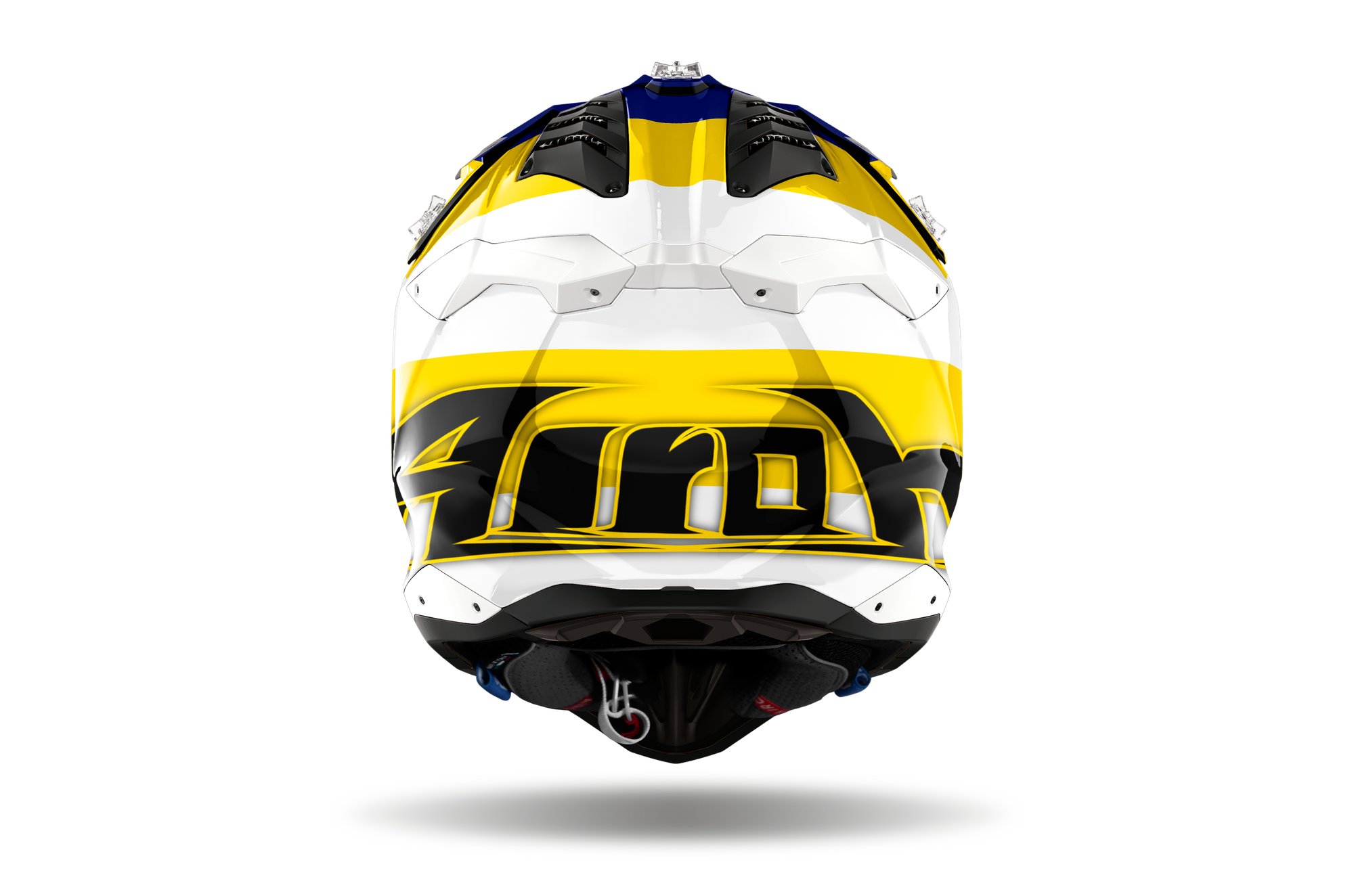 Airoh Hjälm Aviator 3 Monarch Blå/Gul glansig