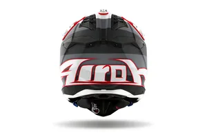 Airoh Hjälm Aviator 3 Monarch Grå/Röd Matt