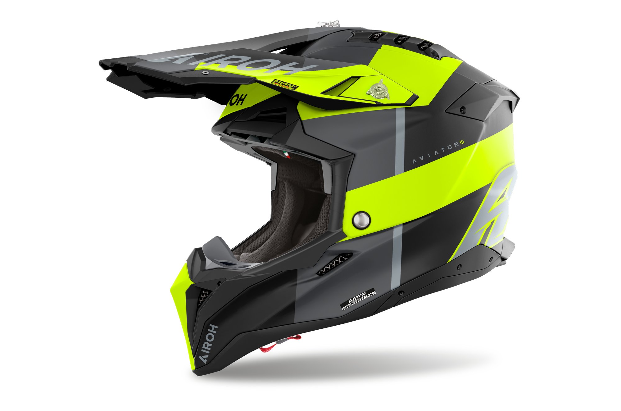 Airoh Hjälm Aviator 3 Monarch Gul Matt