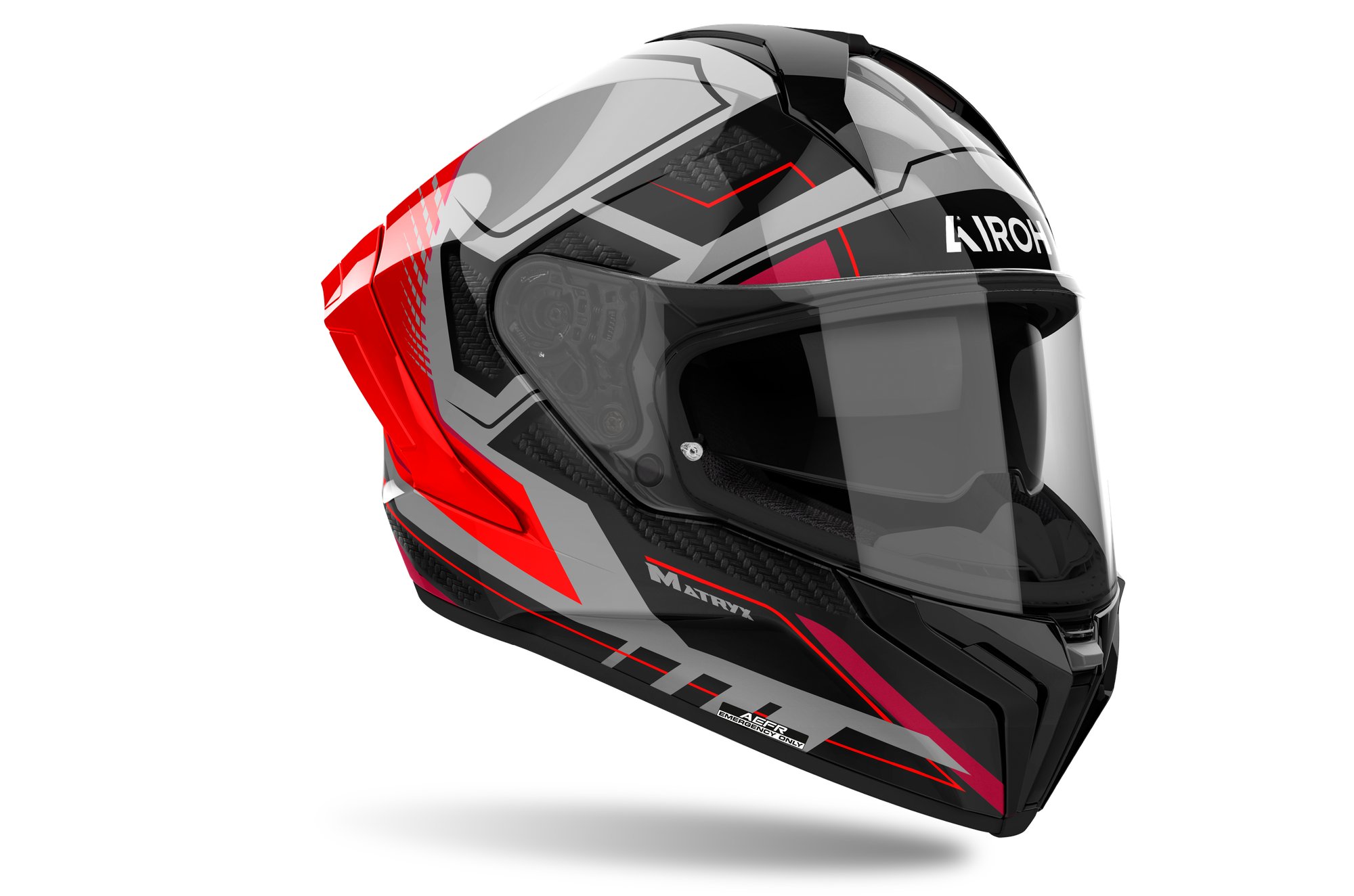 Airoh Hjälm Matryx Rocket Röd Fluo glansig