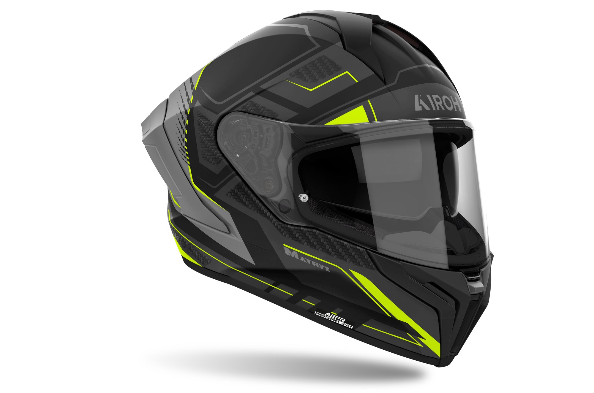 Airoh Hjälm Matryx Rocket Gul Matt