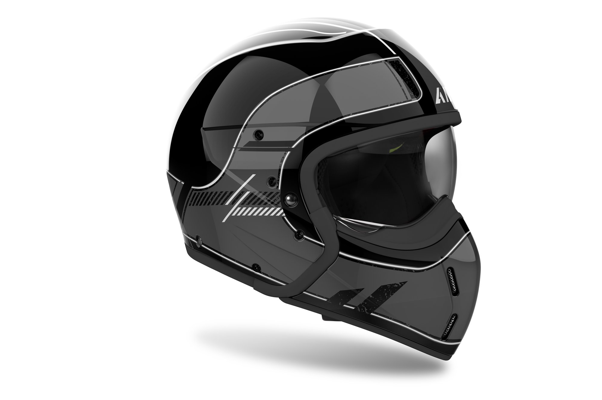 Airoh Hjälm J 110 Raster Mörkgrå glansig