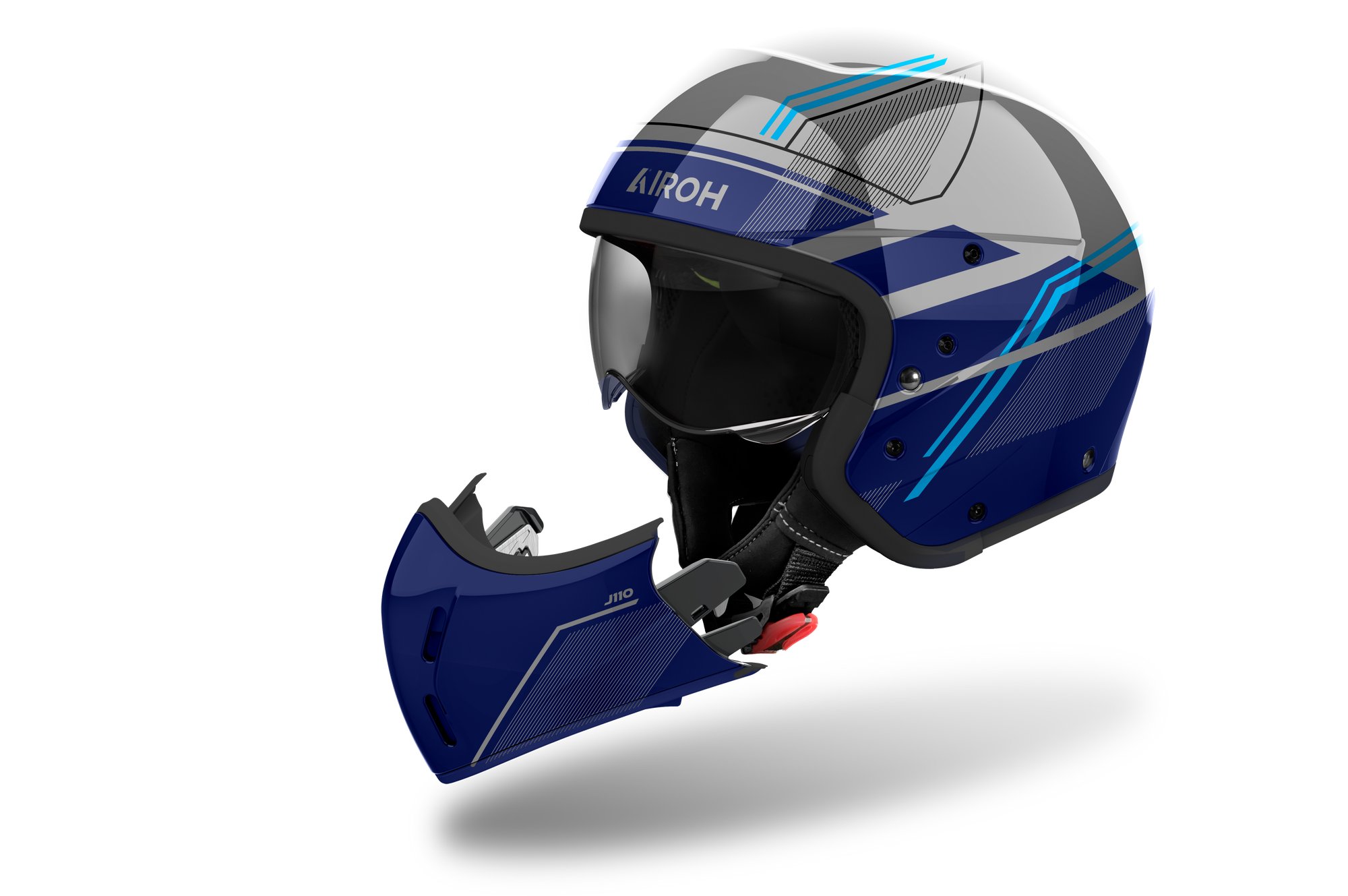 Airoh Hjälm J 110 Slim Blå glansig